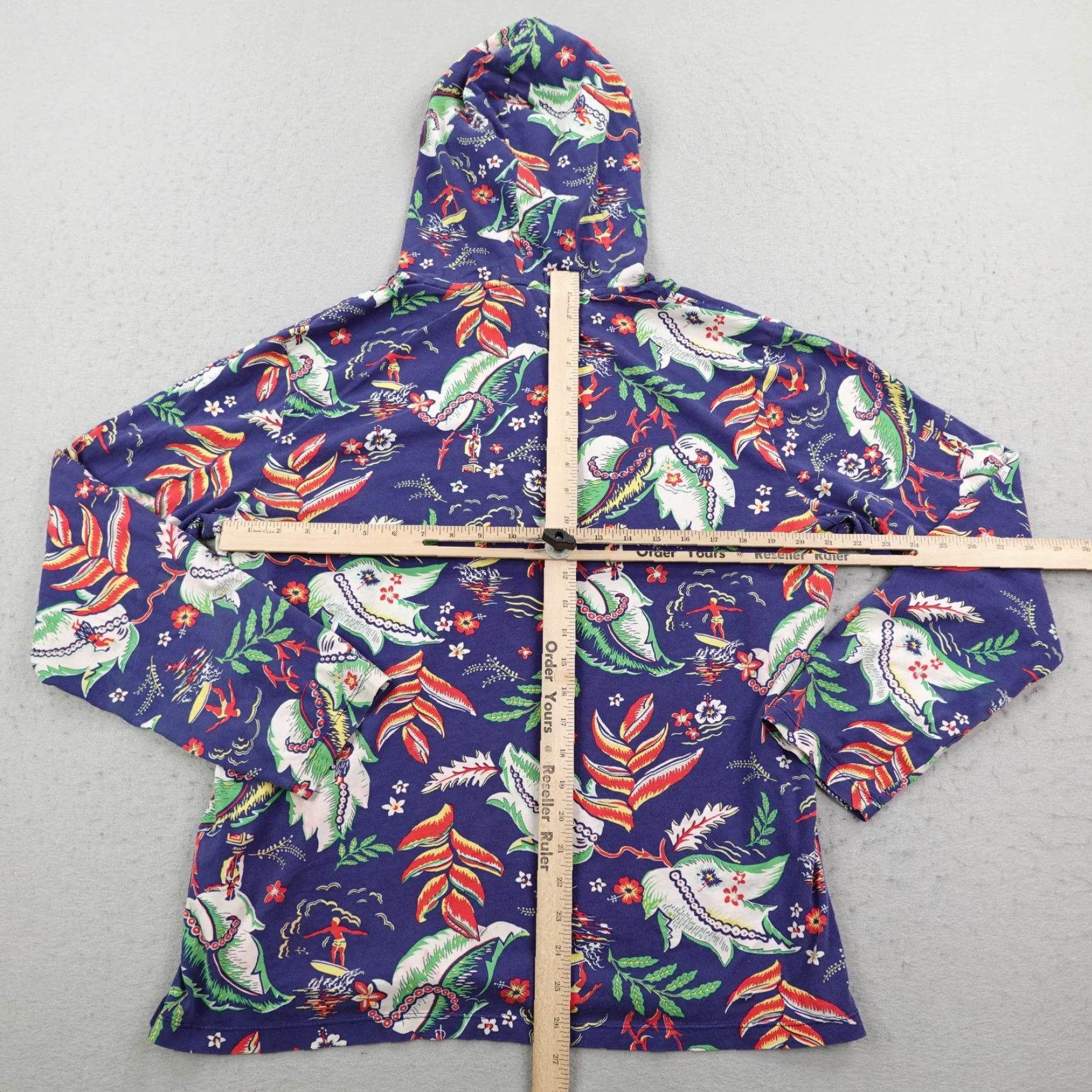 Polo Ralph Lauren Polo Ralph Lauren Hoodie Mens Large Blue Hawaiian Surf Pullover Aloha Sweater Size US L / EU 52-54 / 3 - 5 Thumbnail