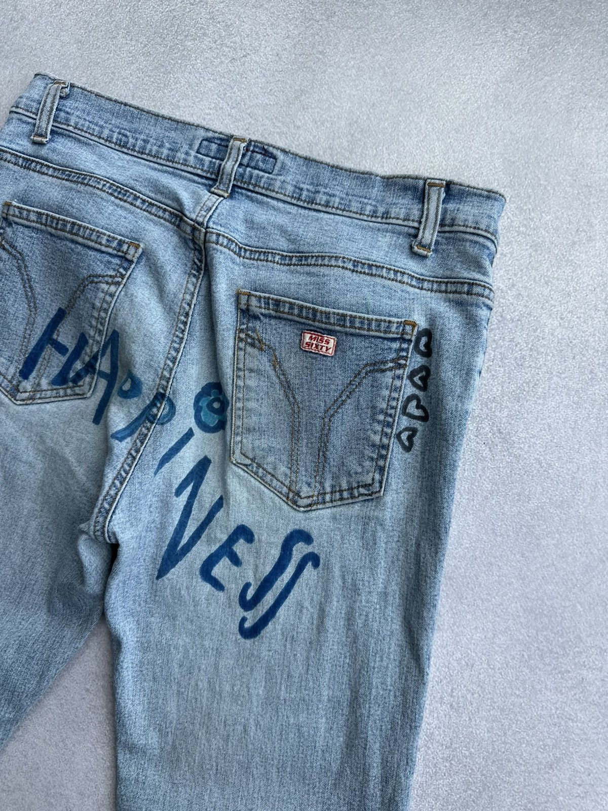 Miss Sixty Vintage Miss Sixty Bootcut Flared Jeans Size 30" / US 8 / IT 44 - 9 Thumbnail