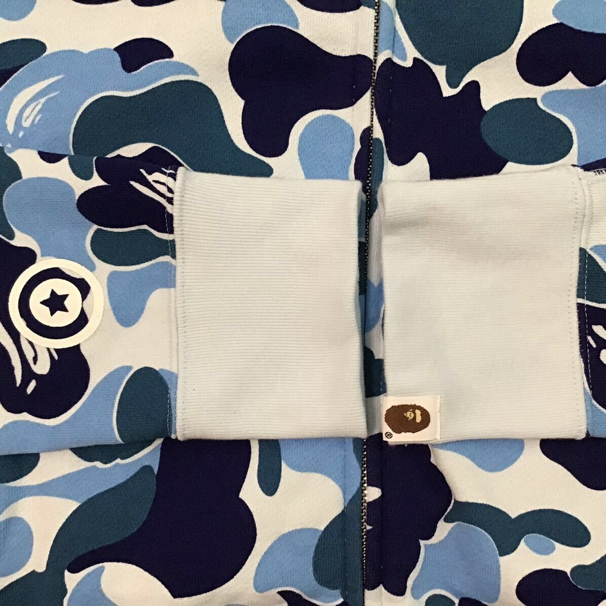 Bape BAPE ABC camo Blue shark full zip hoodie a bathing ape Size US M / EU 48-50 / 2 - 6 Thumbnail