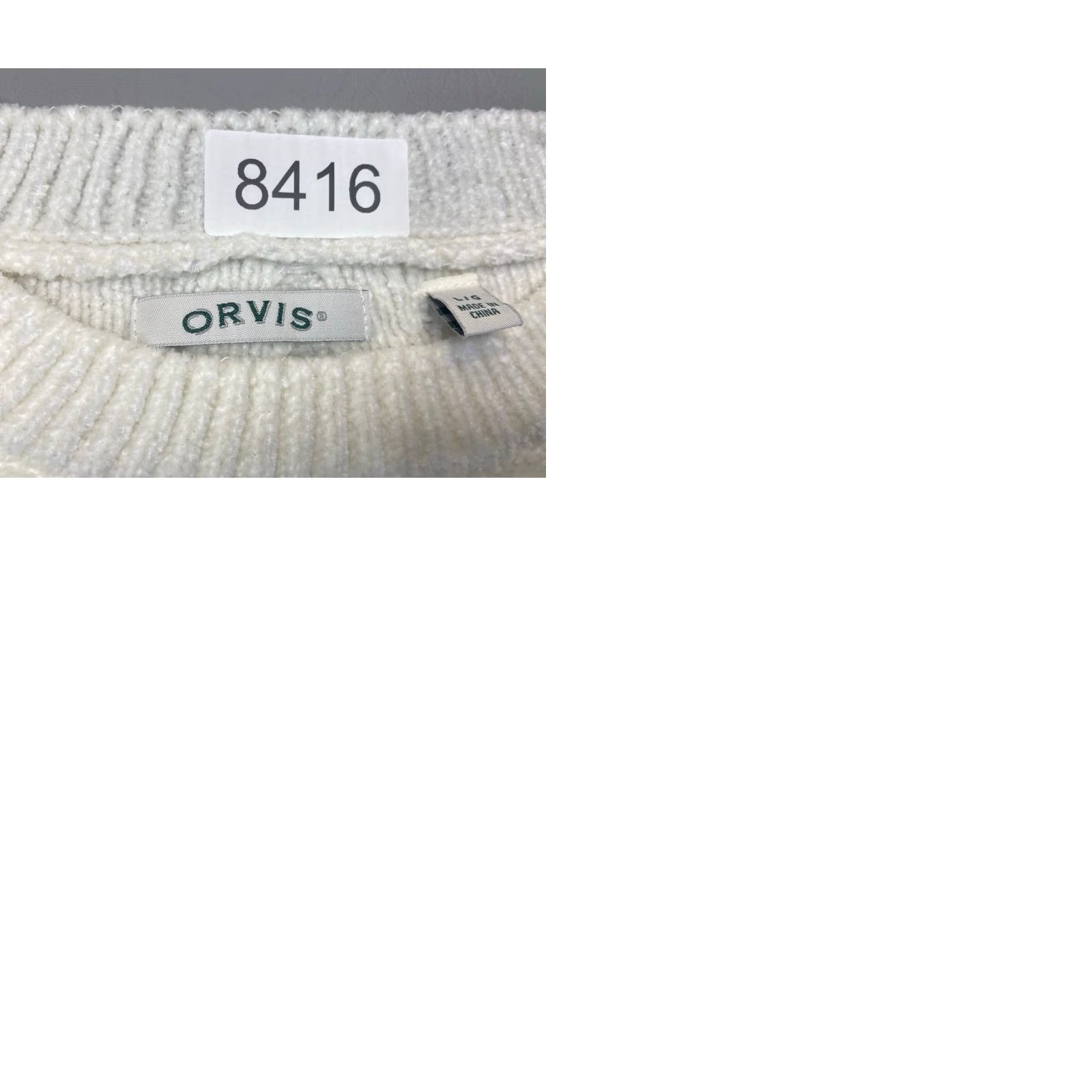Orvis Orvis Chenille Sweater Crewneck Women's Large White 1723712 8416 Knit Pullover Casual Knitwear Size L / US 10 / IT 46 - 9 Thumbnail