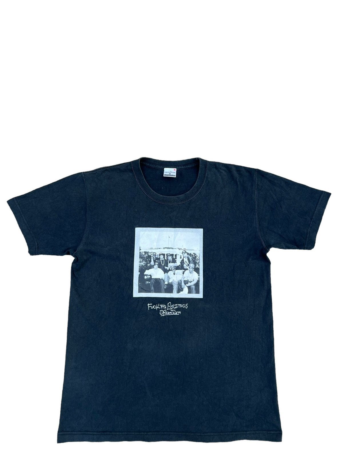 Japanese Brand Dreamteam Japan X N.W.A Fuck The Politics Fade Black tee Size US M / EU 48-50 / 2 - 1 Thumbnail