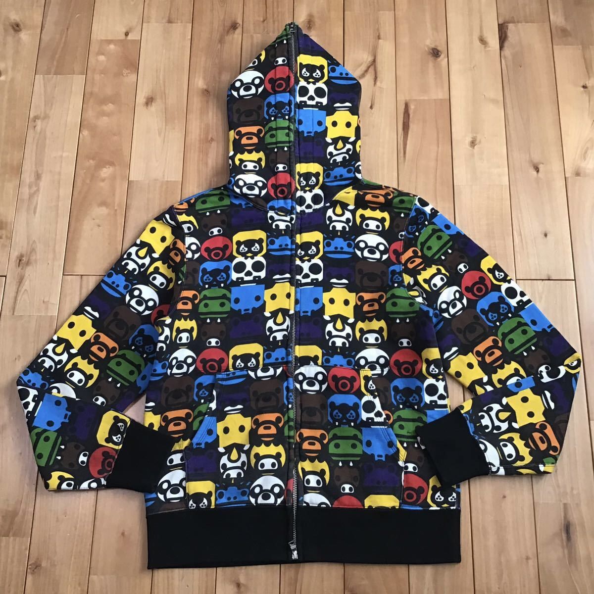 トップス A BATHING APE FULL ZIP HOODIE BAPESTA OG Bathing Ape Bapesta Stars Full Zip Hoodie | eBay