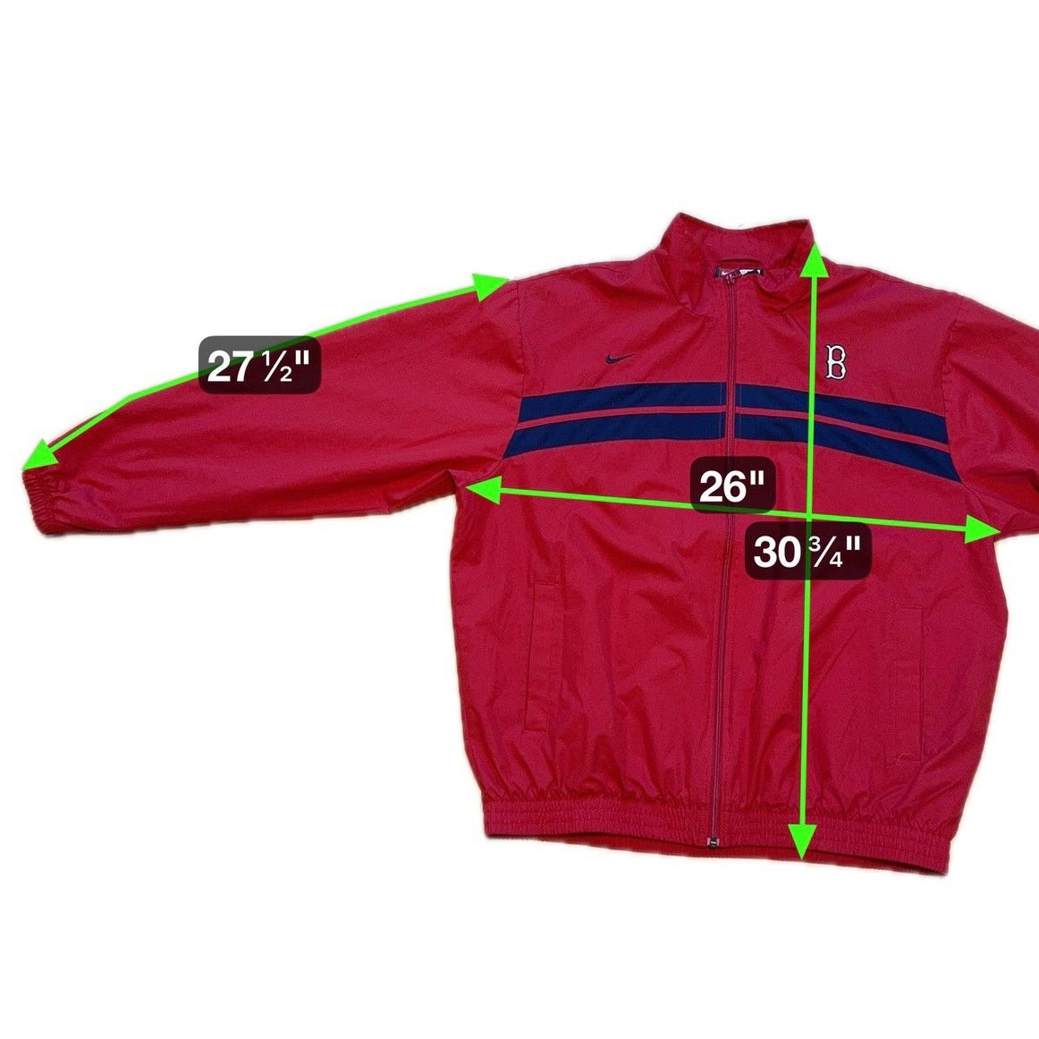 Nike Nike Boston Red Sox MLB Jacket XL Vintage 2000s Windbreaker Size US XL / EU 56 / 4 - 11 Thumbnail