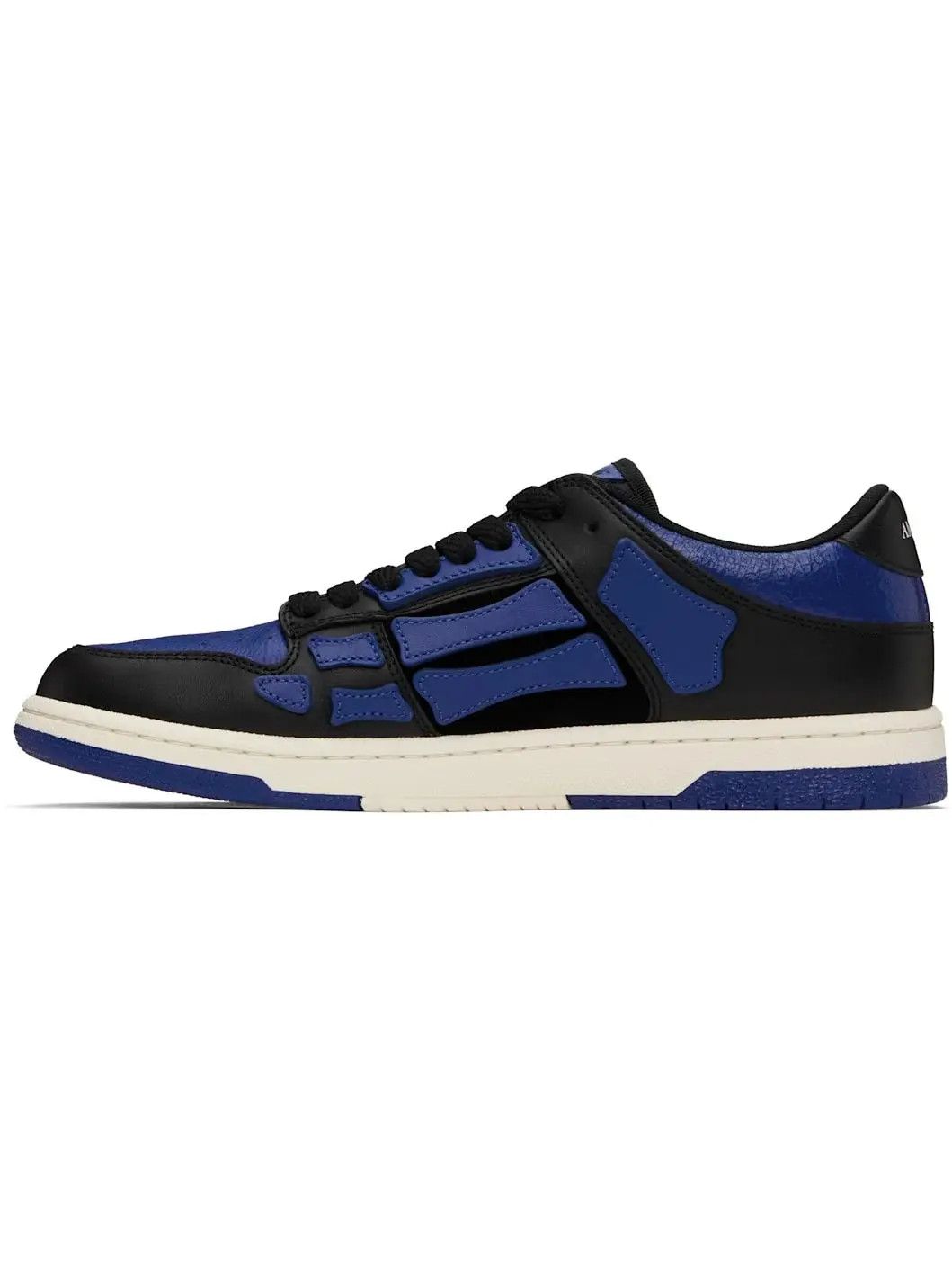 Amiri o1s1wg110426 Skelton Low-Top Sneakers in Black/Blue Size US 15 / EU 48 - 3 Thumbnail