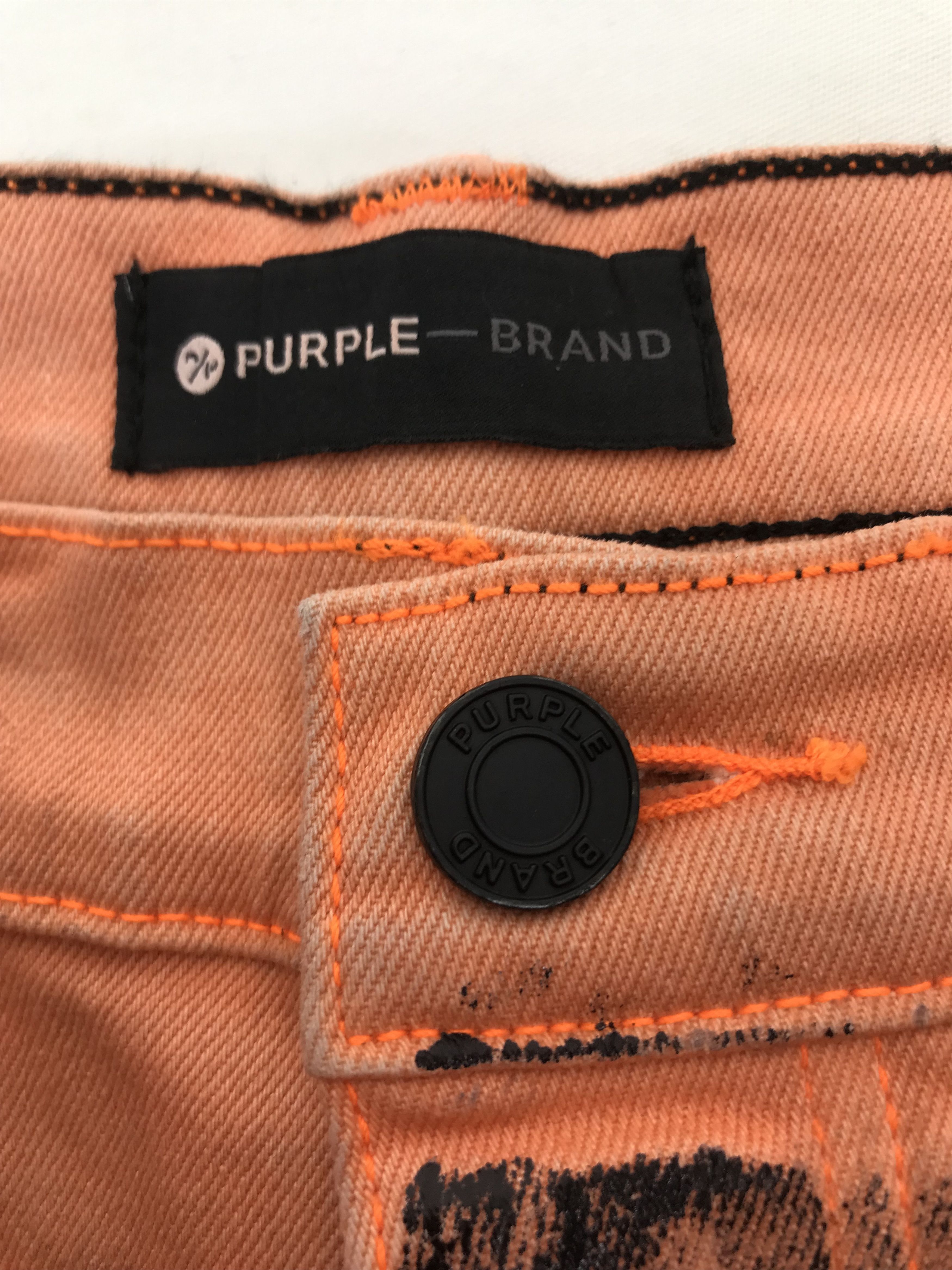 Purple Brand Purple Brand Waxed Jeans Size US 31 - 10 Thumbnail