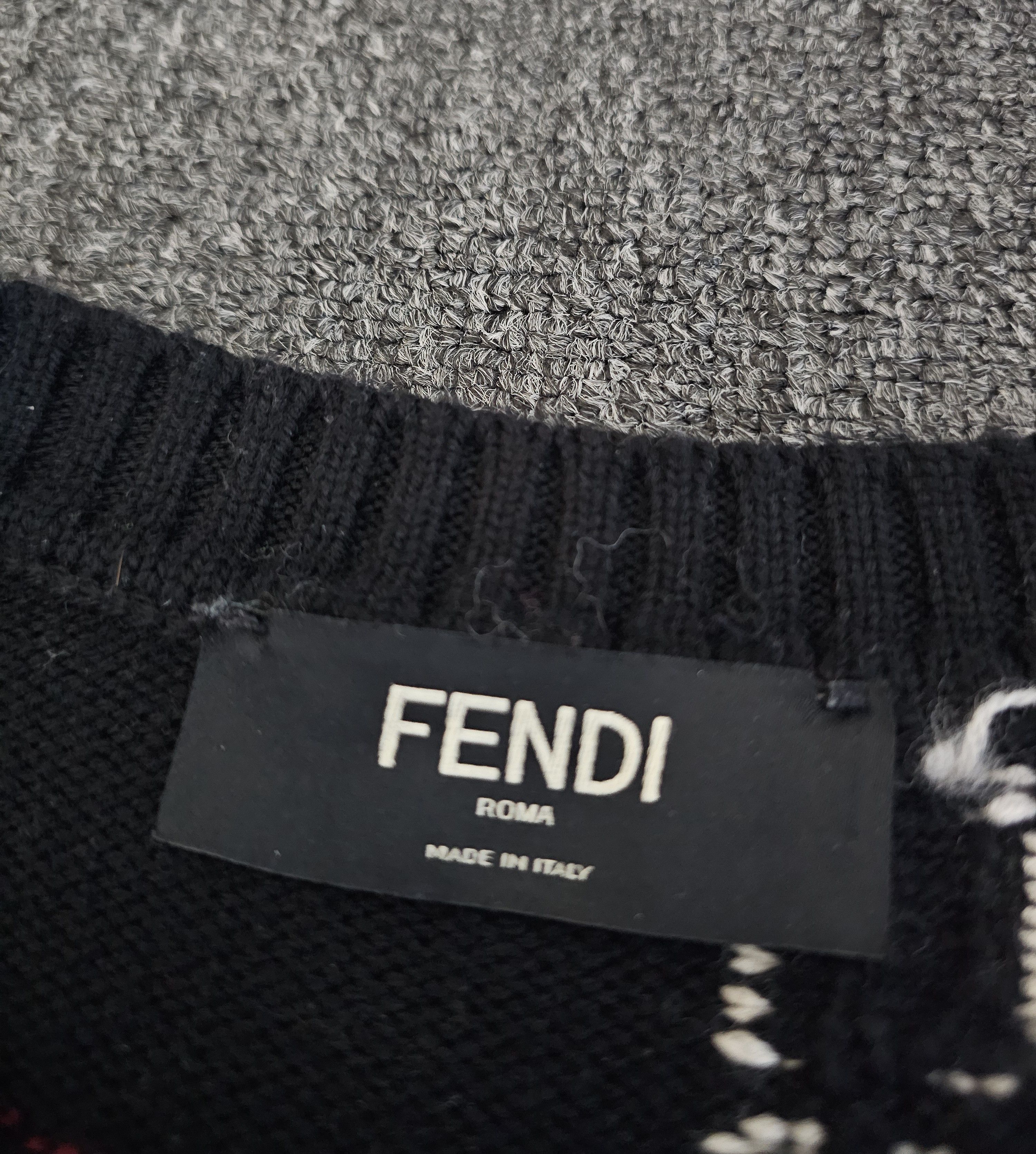 Fendi Fendi Men's Wool Sweater Size 48 Size US M / EU 48-50 / 2 - 3 Thumbnail