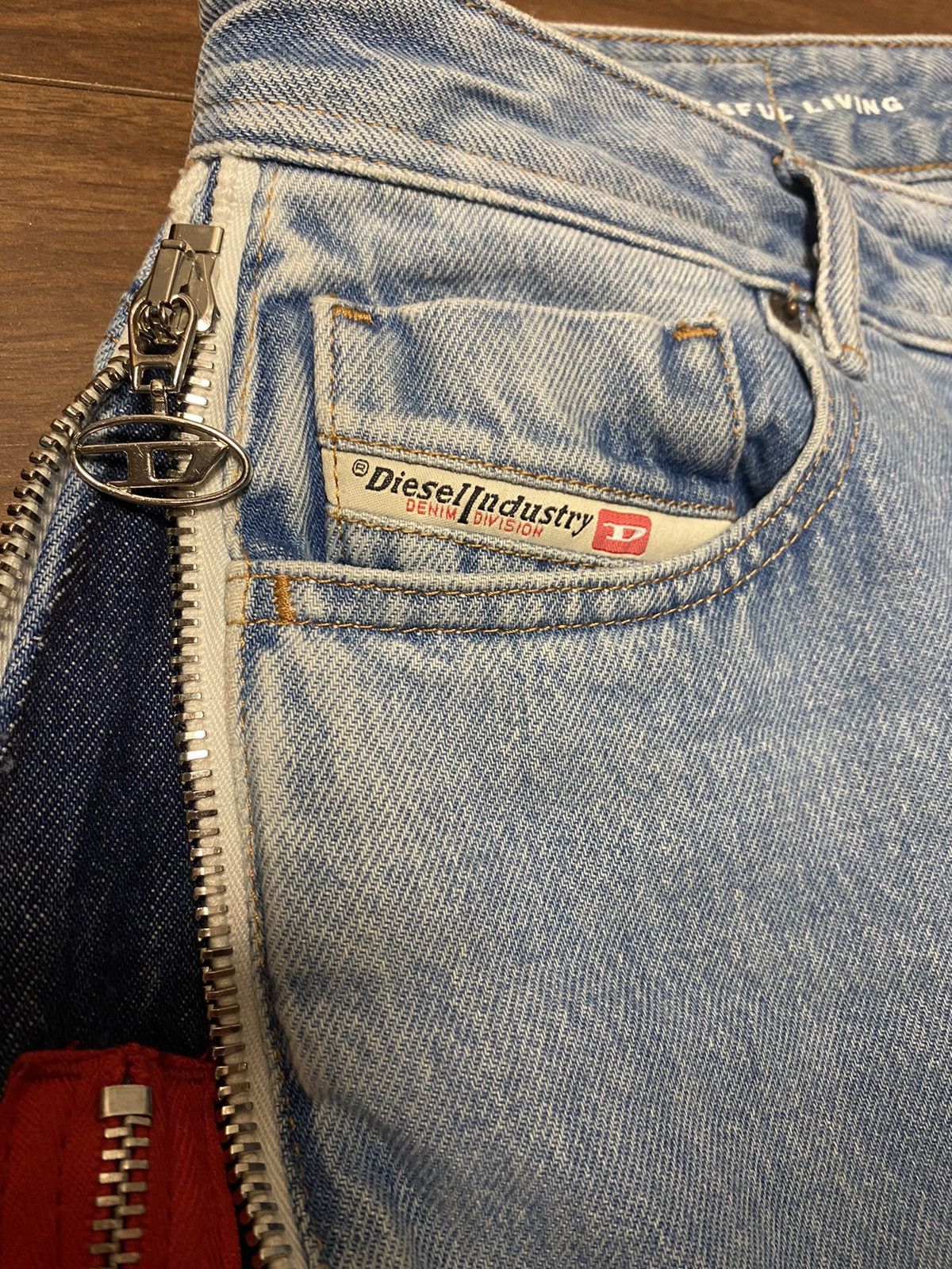 Diesel Diesel 2002 Double Side-Zipper Jeans Size 26" / US 2 / IT 38 - 8 Thumbnail