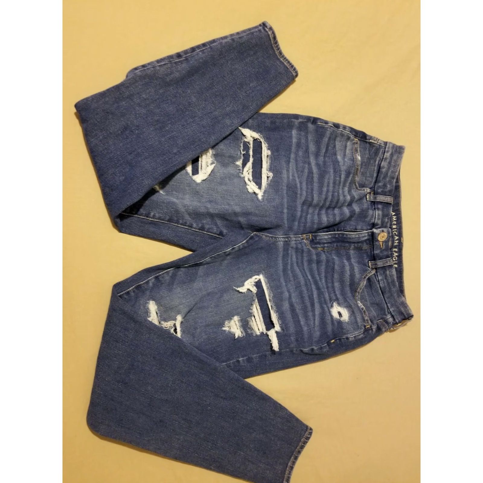 American Eagle Outfitters Womens American Eagle Outfitters Jeans Jegging Denim Cotton Blue 8 Skinny Pants Mens Womens Girls Size 30" / US 8 / IT 44 - 4 Thumbnail