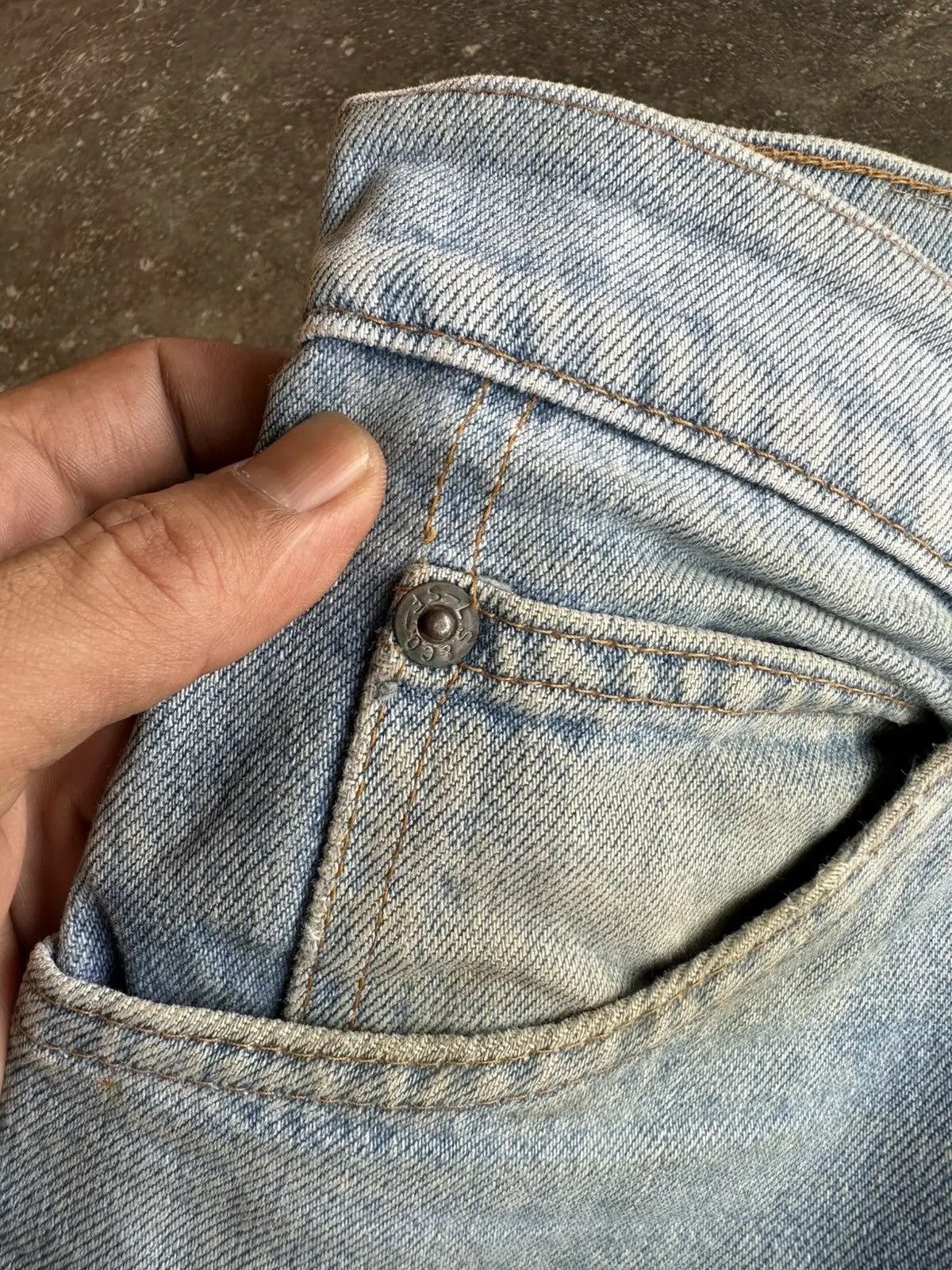 Levi's SEND OFFER🍁VINTAGE LEVI’S ORANGE TAB RUSTY DIRTY DENIM PANT Size US 30 / EU 46 - 9 Thumbnail