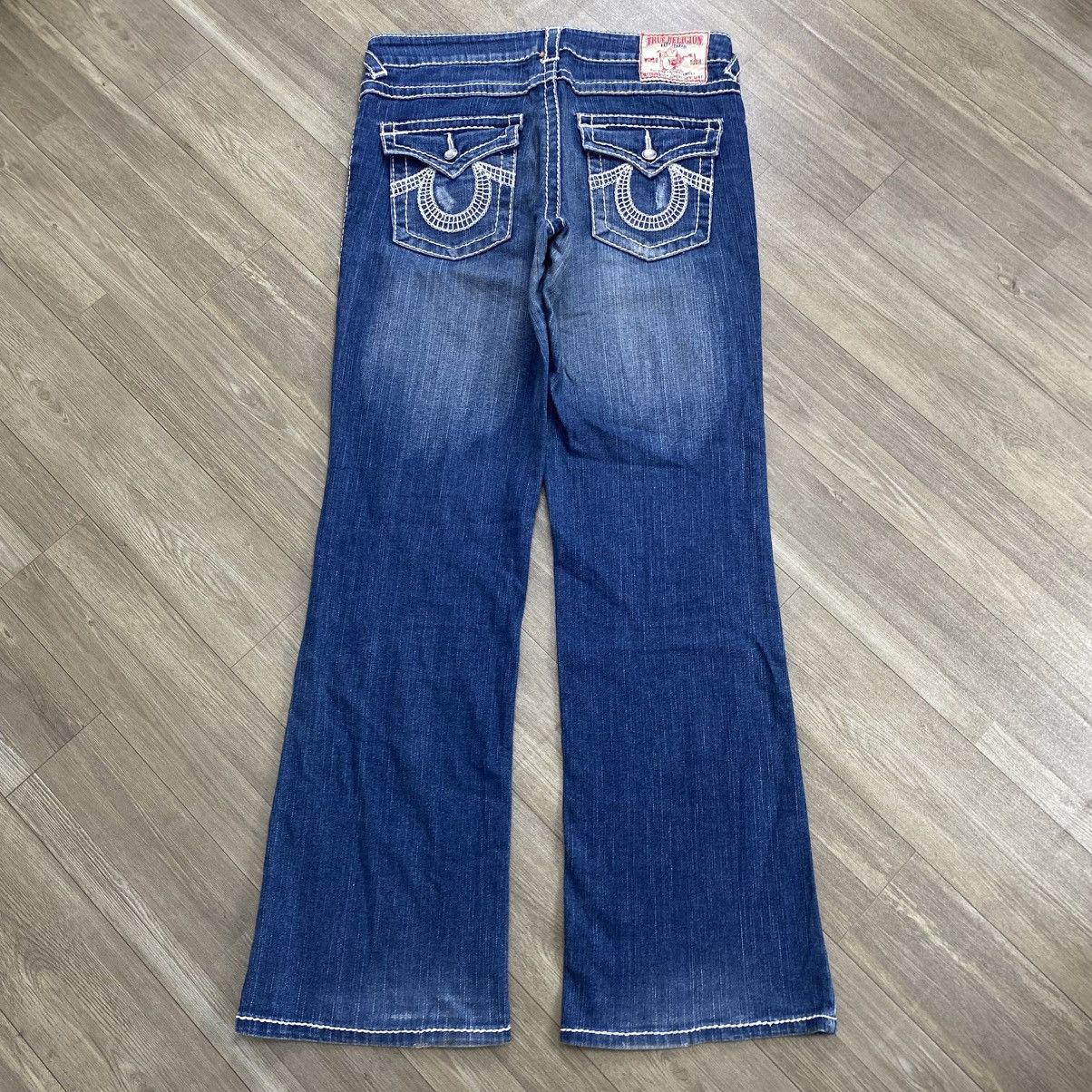 Vintage True Religion Billy Super T Distressed Flared Jeans