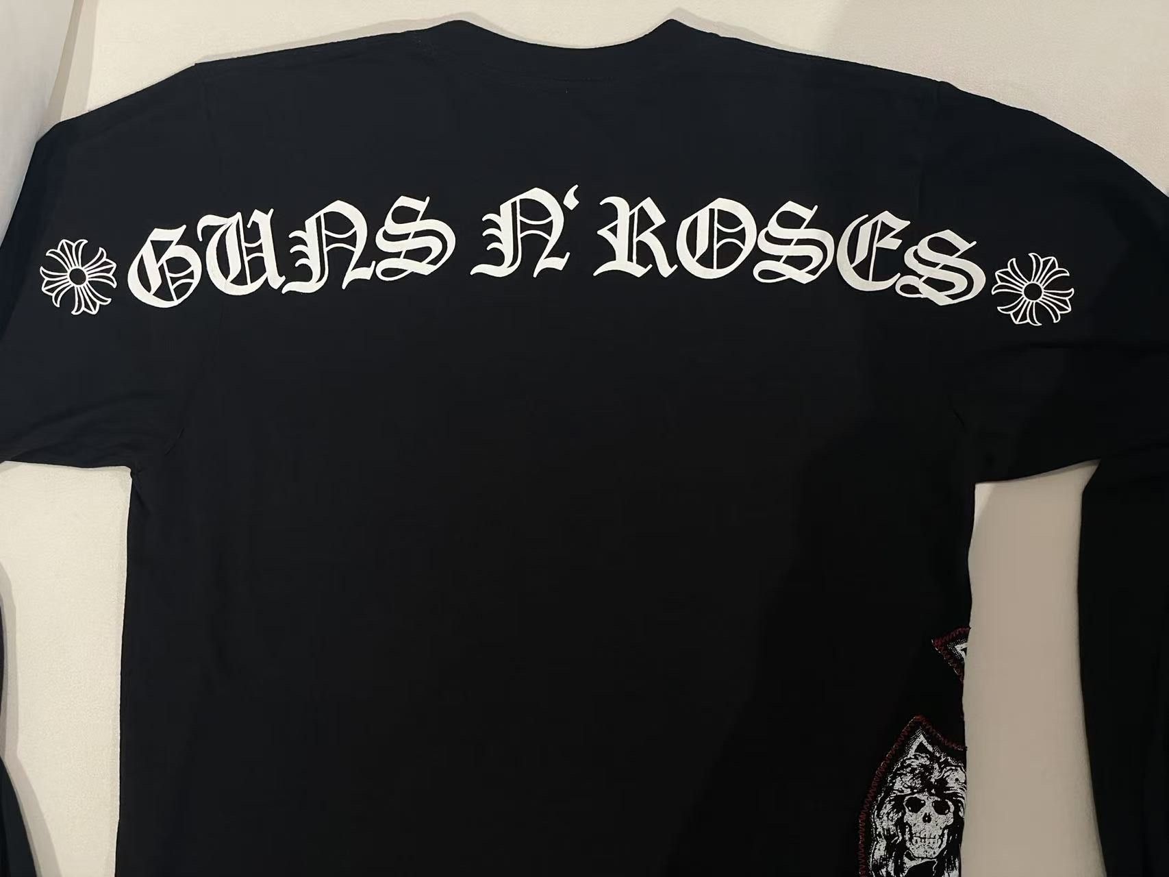 Chrome Hearts Chrome Hearts Gun N' Roses Cross Embroidered Long Sleeve Tee Size S / US 4 / IT 40 - 6 Thumbnail
