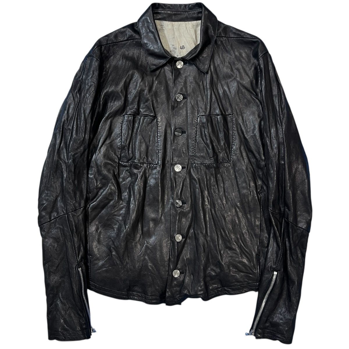 Other San 2025 Fall Pop-up Limited Leather Single Breasted Jacket Size US M / EU 48-50 / 2 - 1 Thumbnail
