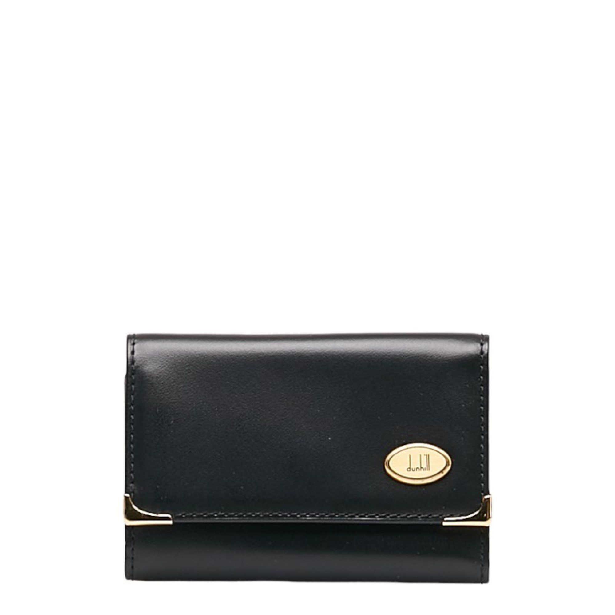 Alfred Dunhill Dunhill Oxford 6-ring key case, black leather, men's Size ONE SIZE - 1 Thumbnail