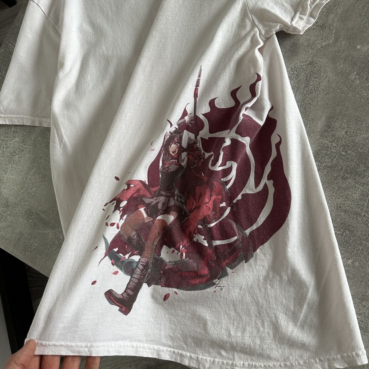 Anime RWBY Ruby Rose Ice Queendom Anime tee hype og y2k Japan USA Size US L / EU 52-54 / 3 - 3 Thumbnail