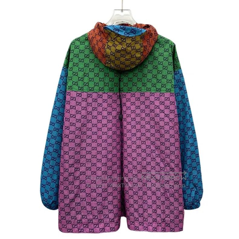 Gucci gucci Colour-blocked logo jacquard full-print hooded long- Size XS / US 0-2 / IT 36-38 - 2 Thumbnail