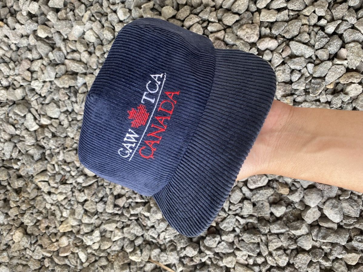 Vintage Vintage Caw Tca Canada Corduroy Snapback Hat Size ONE SIZE - 2 Thumbnail