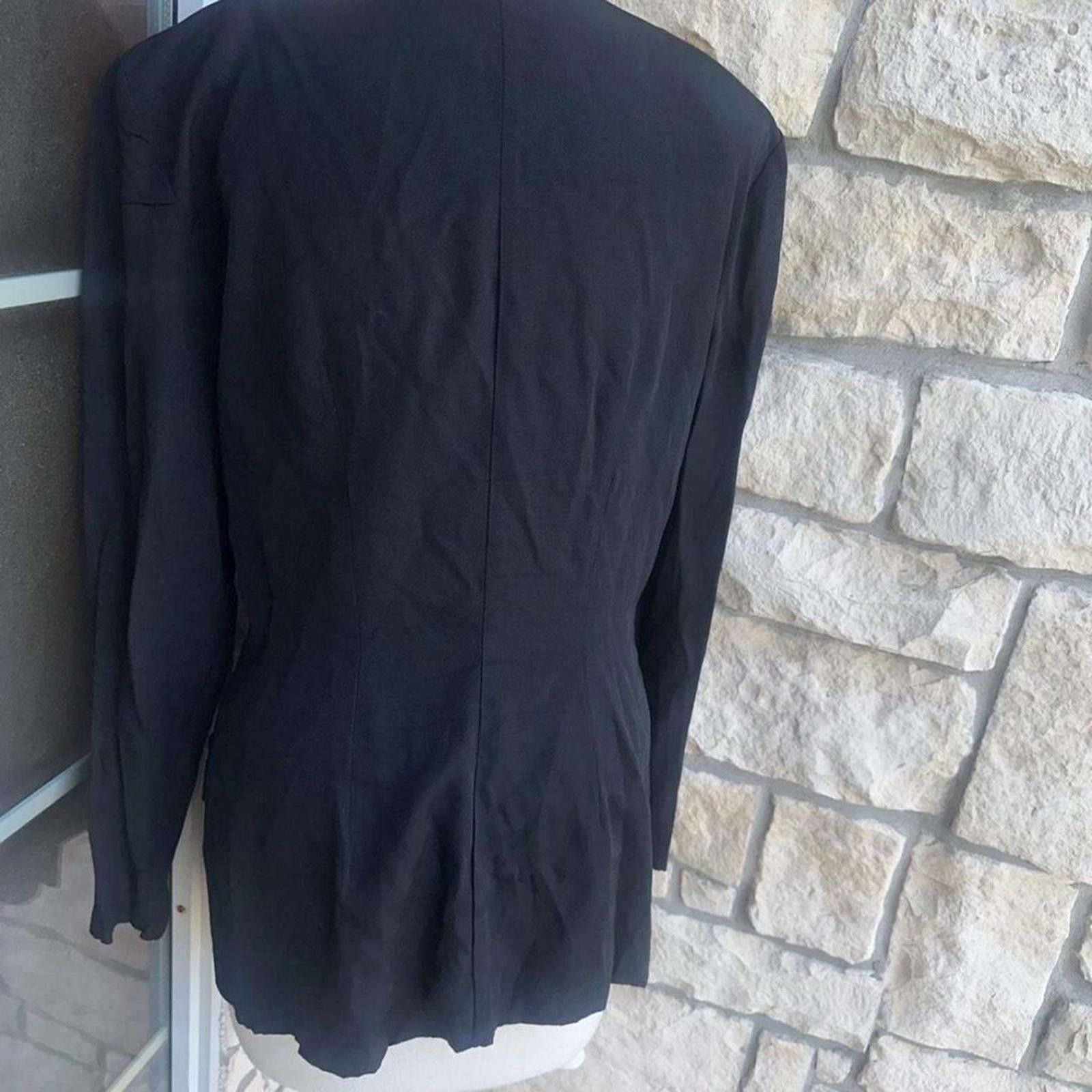 Other Black vintage 80s blazer blazer Size M / US 6-8 / IT 42-44 - 2 Thumbnail