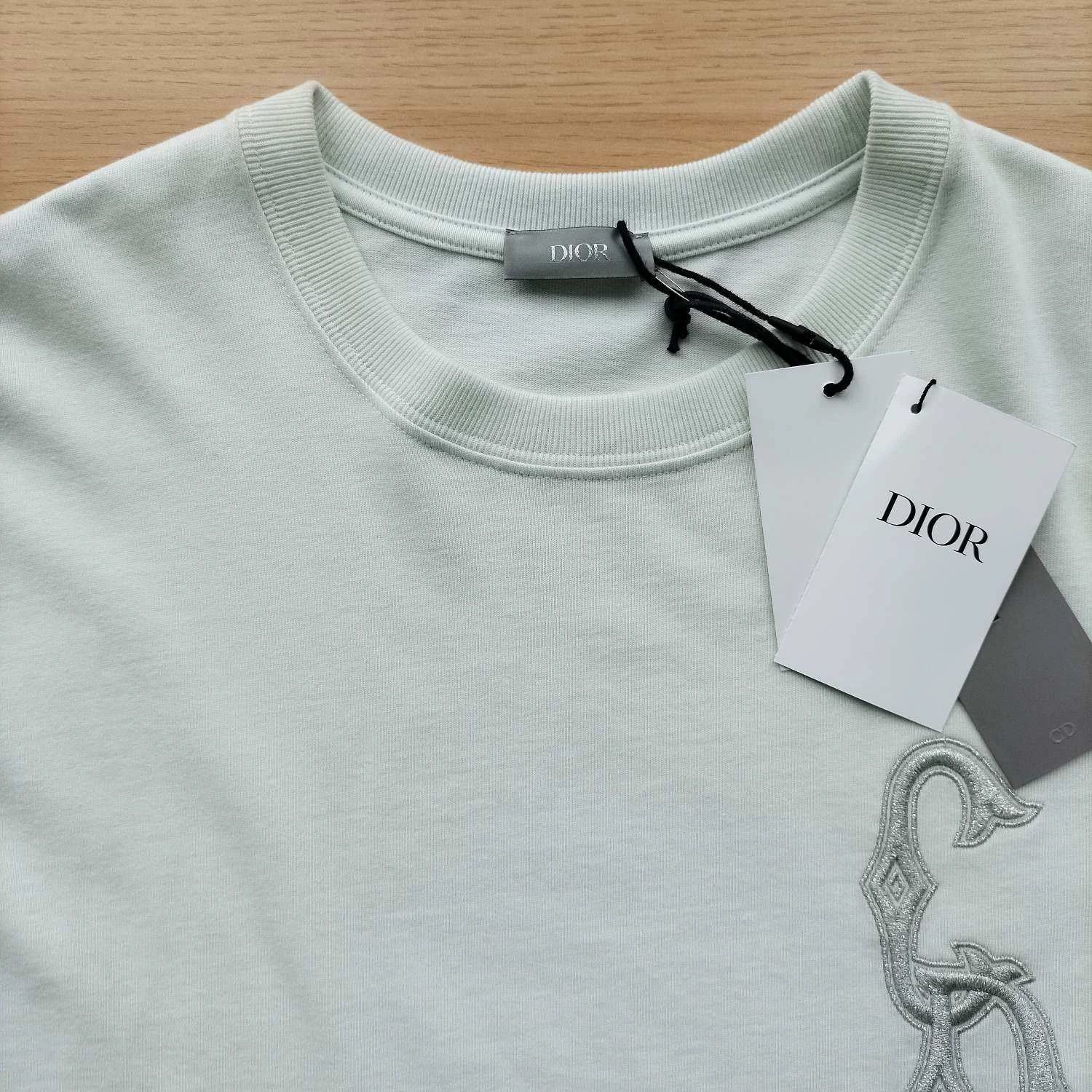 Dior Dior CD Print T-Shirt Mint Green L Size L / US 10 / IT 46 - 3 Thumbnail