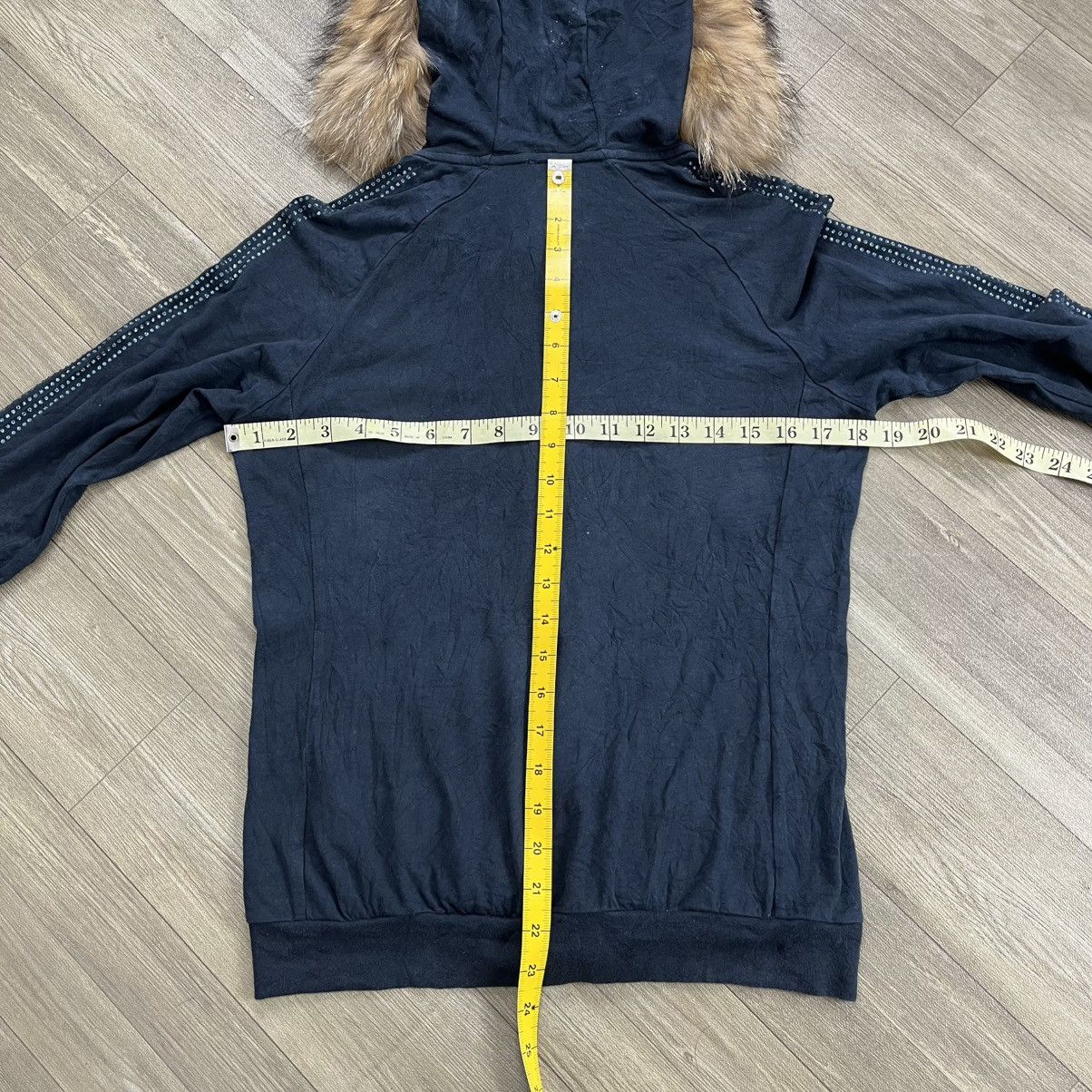 Emporio Armani 2000s Emporio Armani Luxury Glitter Style Zip Fur Hoodie Size US S / EU 44-46 / 1 - 14 Thumbnail