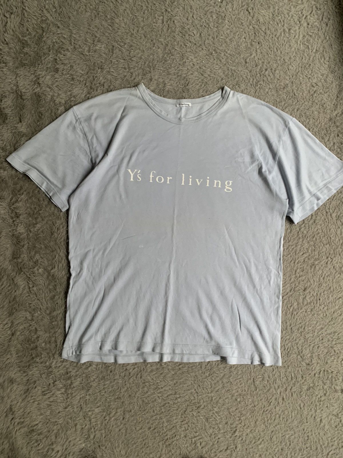 Japanese Brand × Vintage × Yohji Yamamoto Vintage 80s Ys for Living Yohji yamamoto Tee Size US M / EU 48-50 / 2 - 1 Thumbnail