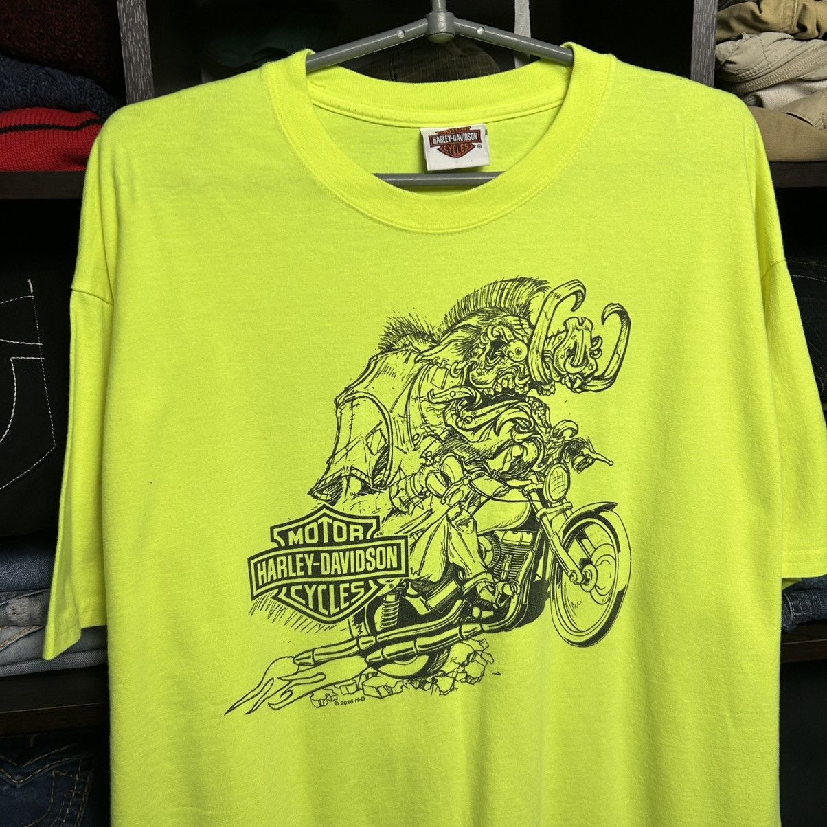 Harley Davidson Vintage Harley Davidson 2013 Big Graphic Logo motorcycle tee Size US XL / EU 56 / 4 - 2 Thumbnail