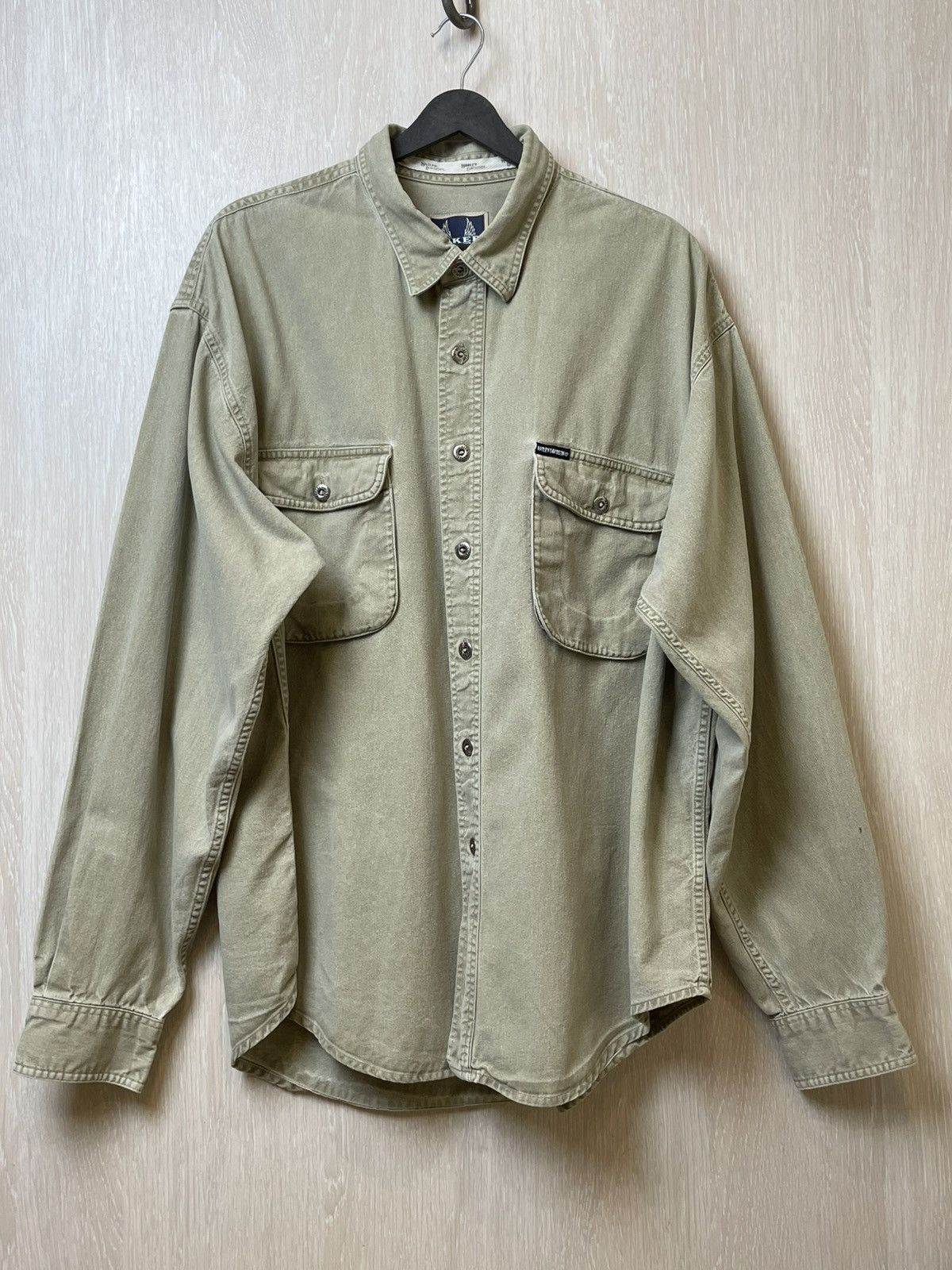 Band Tees × Harley Davidson × Vintage Vintage Harley Davidson Motorcycles Button Down Shirt Size US XXL / EU 58 / 5 - 8 Thumbnail