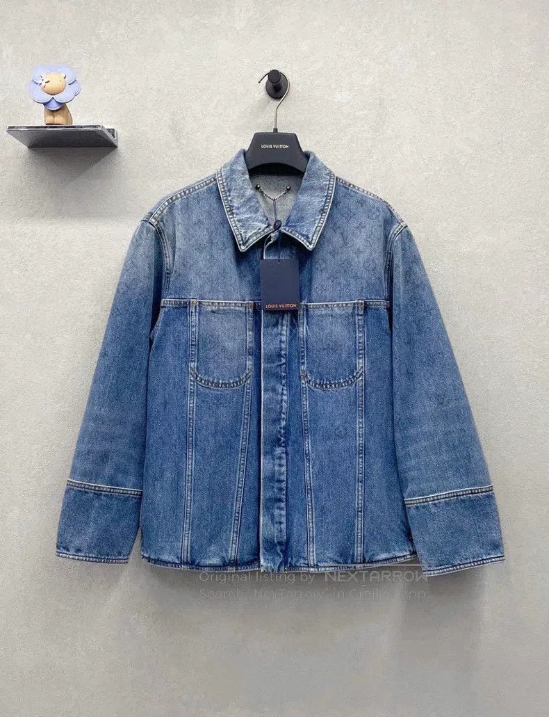 Louis Vuitton Louis Vuitton Retro Worn Denim Jacket Size US L / EU 52-54 / 3 - 1 Thumbnail