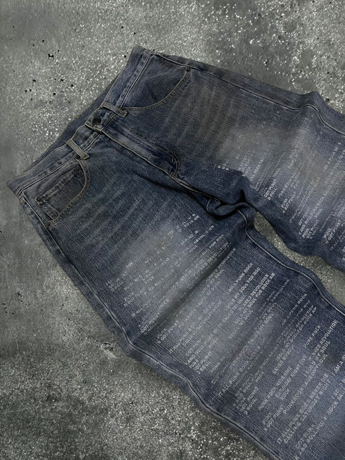 Hysteric Glamour Vintage 90s Japan Designer In The Attic Poem Got Punk Denim Size US 30 / EU 46 - 6 Thumbnail
