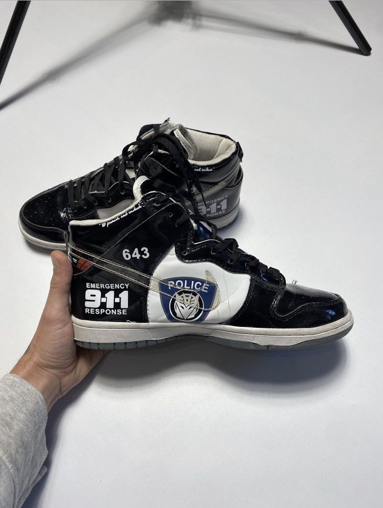 Nike × Vintage Vintage Nike Transformers Police varnish dunk shoes size 10 Size US 10 / EU 43 - 7 Thumbnail