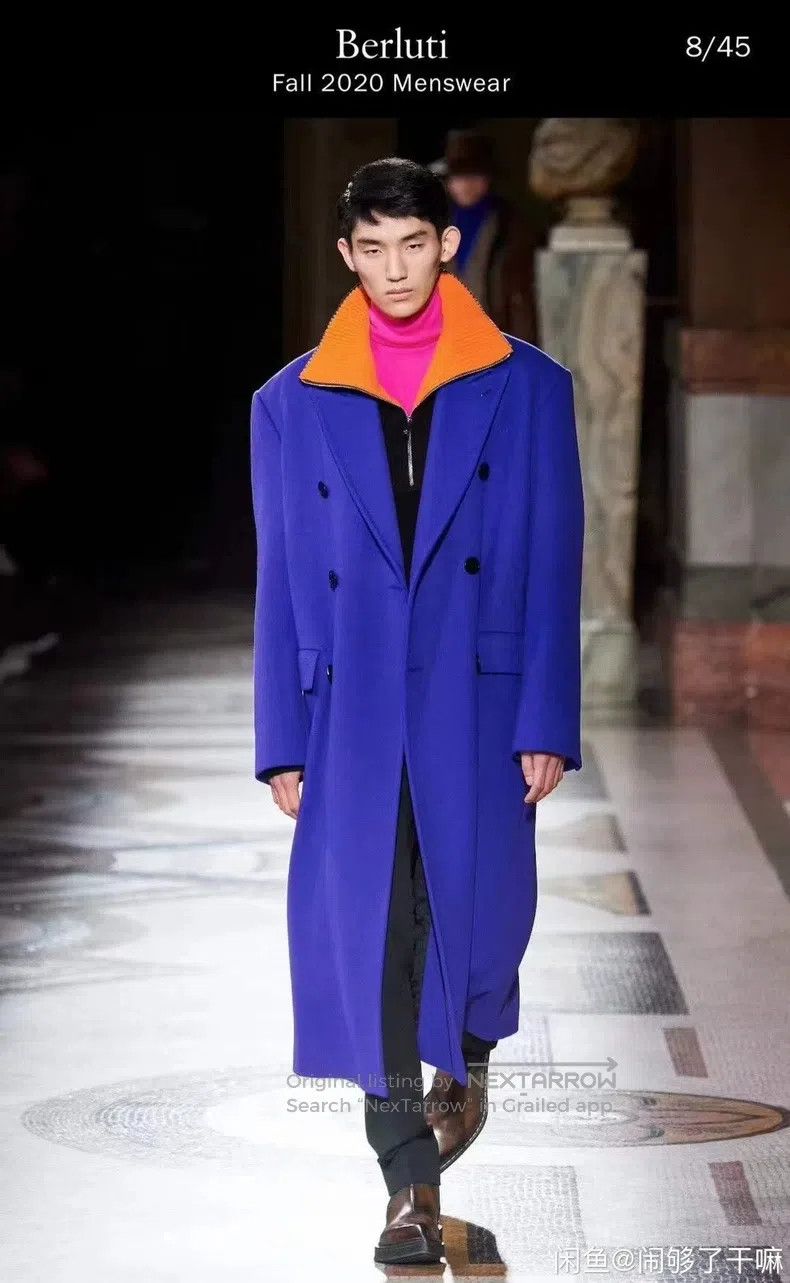 Versace Versace Violet blue coat Size US XL / EU 56 / 4 - 2 Thumbnail