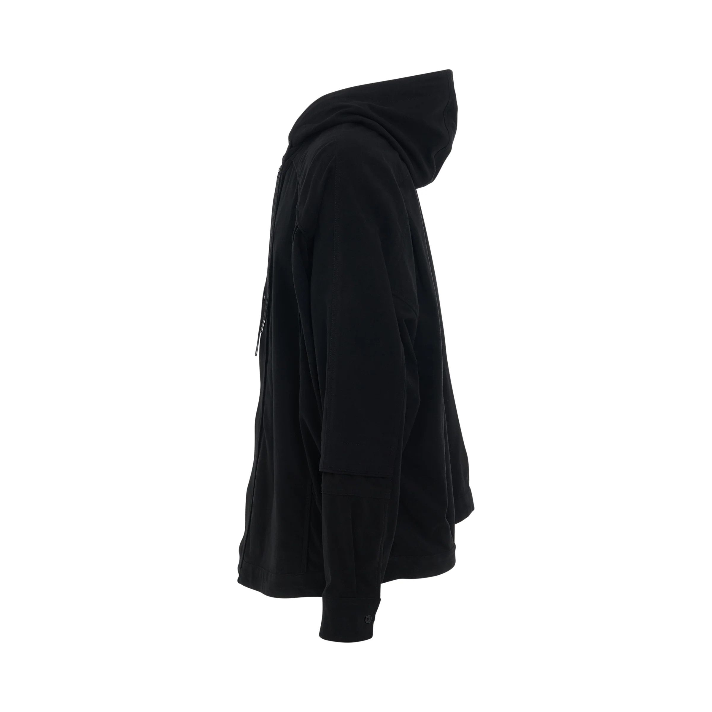 Juun.J o1mris0824 Flannel Hoodie in Black Size US M / EU 48-50 / 2 - 3 Thumbnail