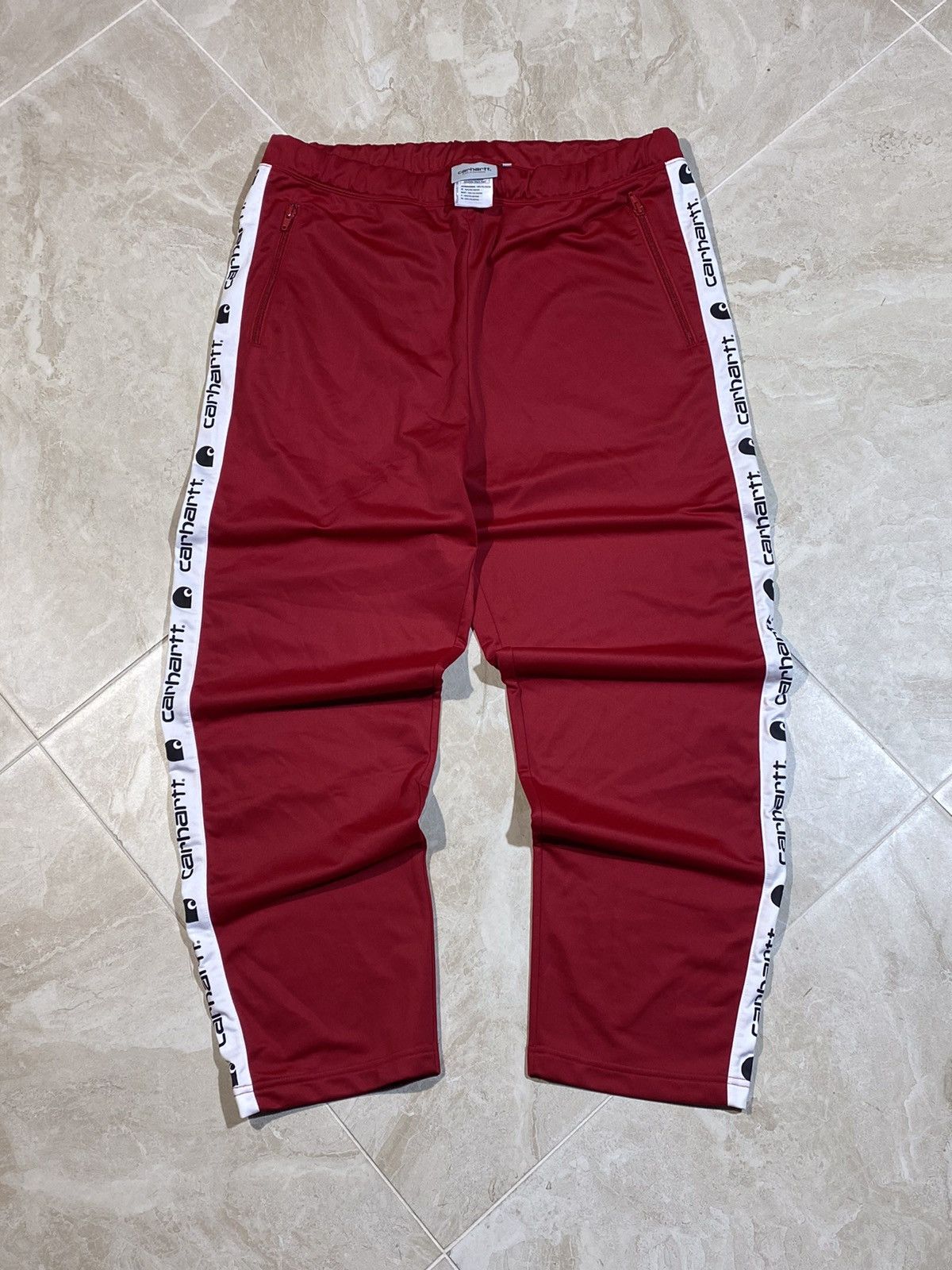 Carhartt Carhartt streetwear style hot red colour track pants Size US 36 / EU 52 - 4 Thumbnail
