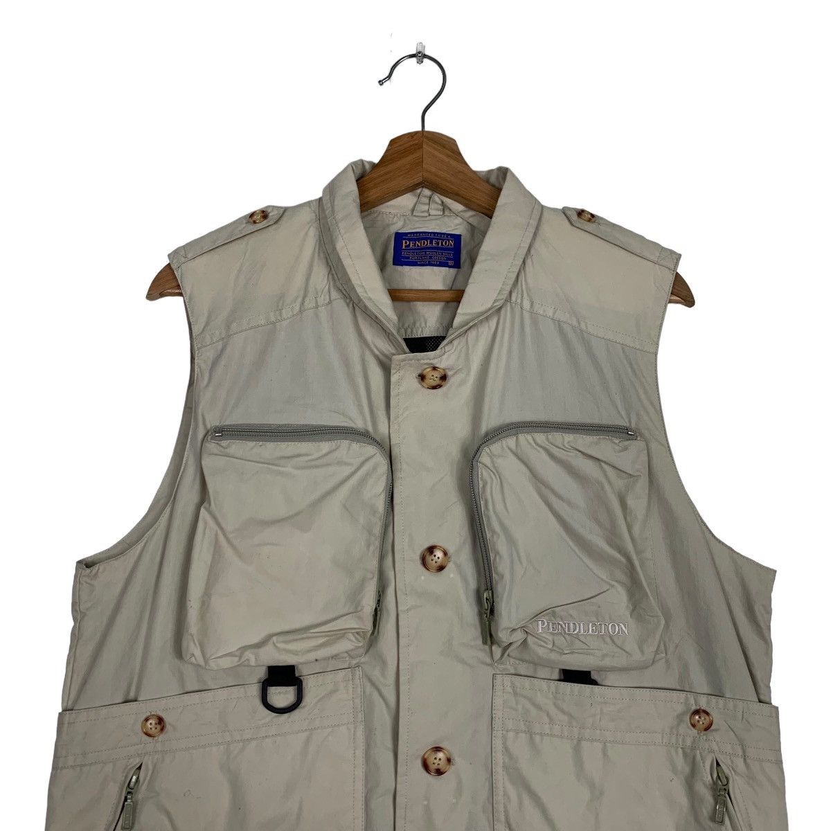 Pendleton PENDLETON Woolen Mills Utility Tactical Vest #0059-C4 Size US S / EU 44-46 / 1 - 3 Thumbnail