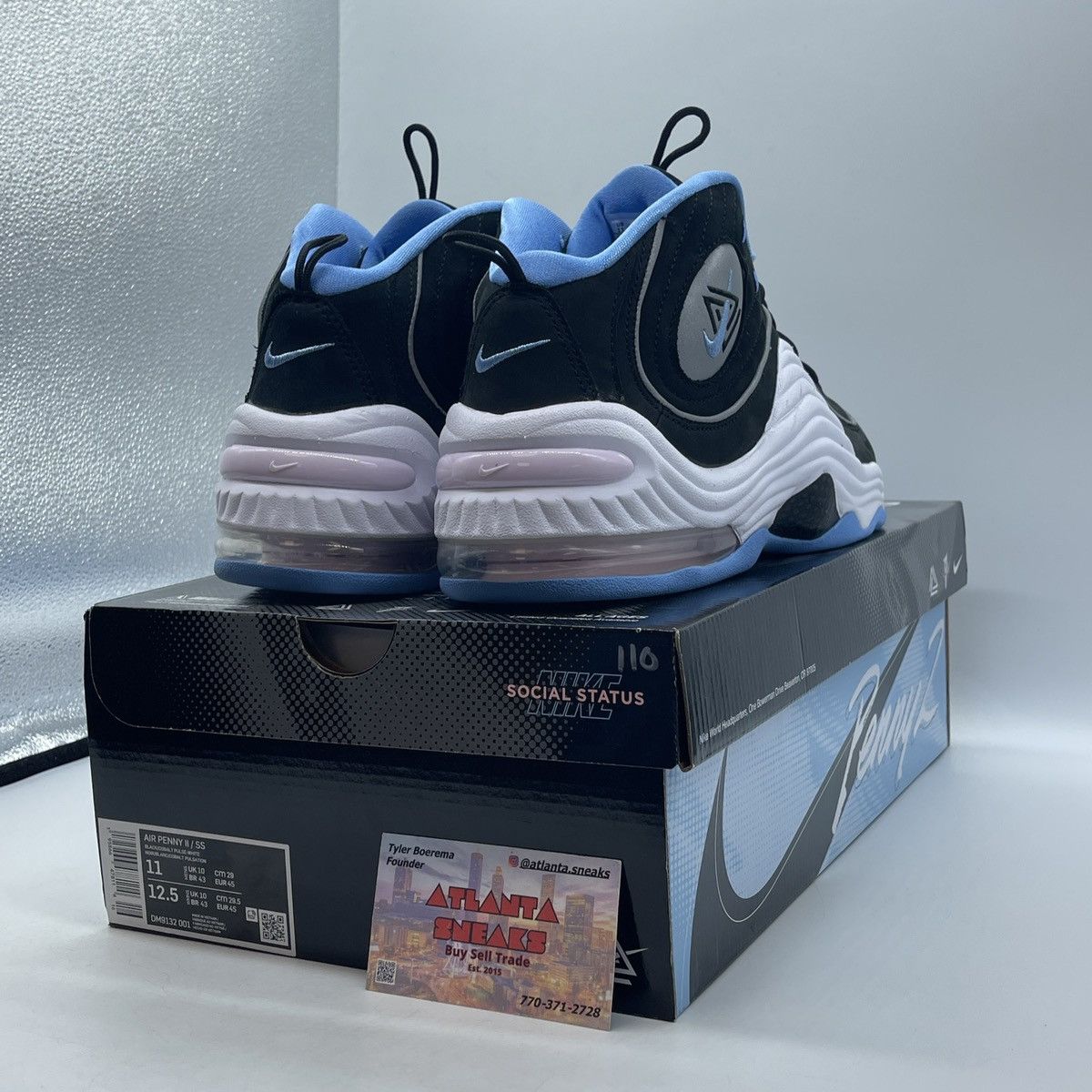 Nike Social status x air penny 2 playground black Size US 11 / EU 44 - 5 Thumbnail