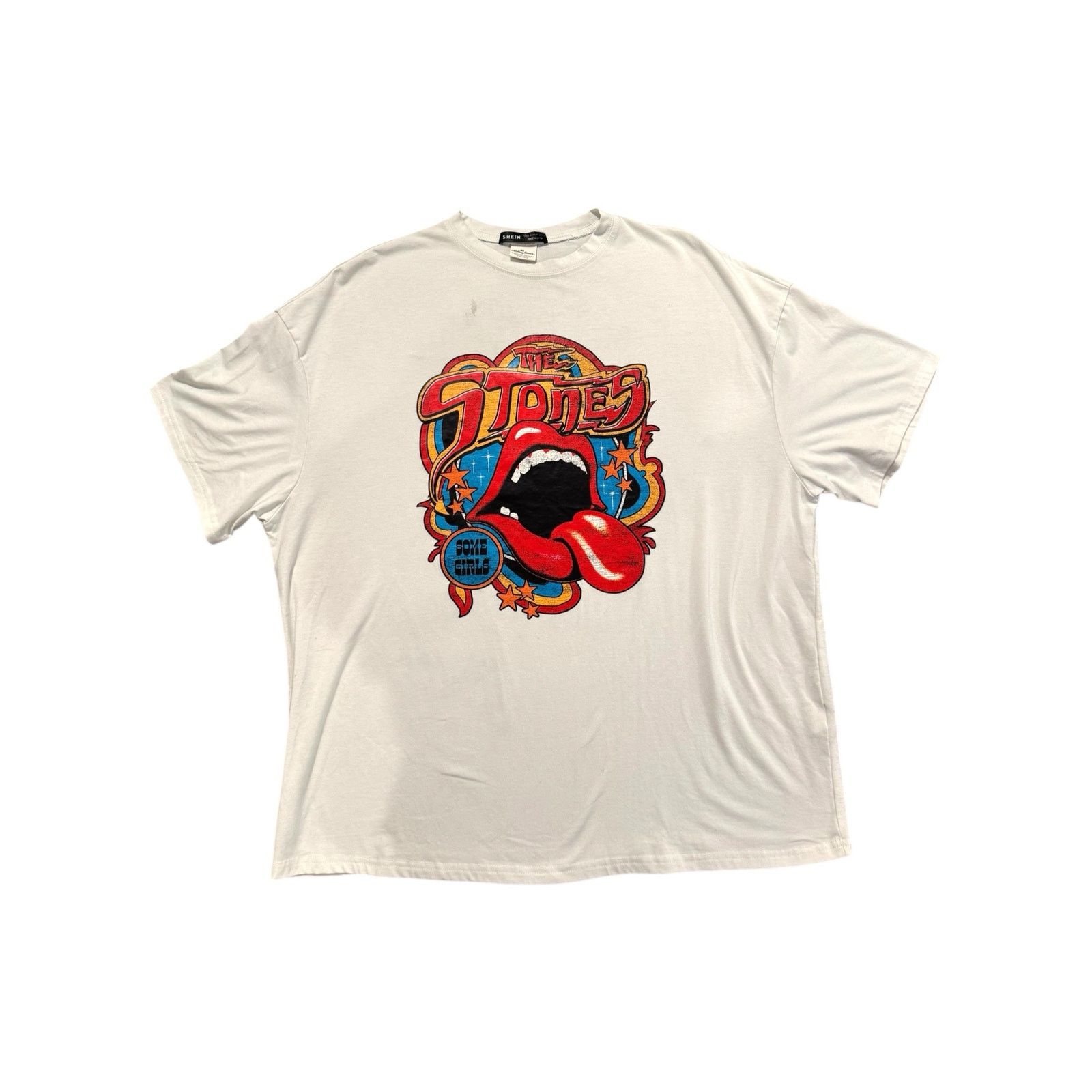 The Rolling Stones SHEIN White Rolling Stones “Some Girls” Graphic T-Shirt L Size L / US 10 / IT 46 - 2 Thumbnail