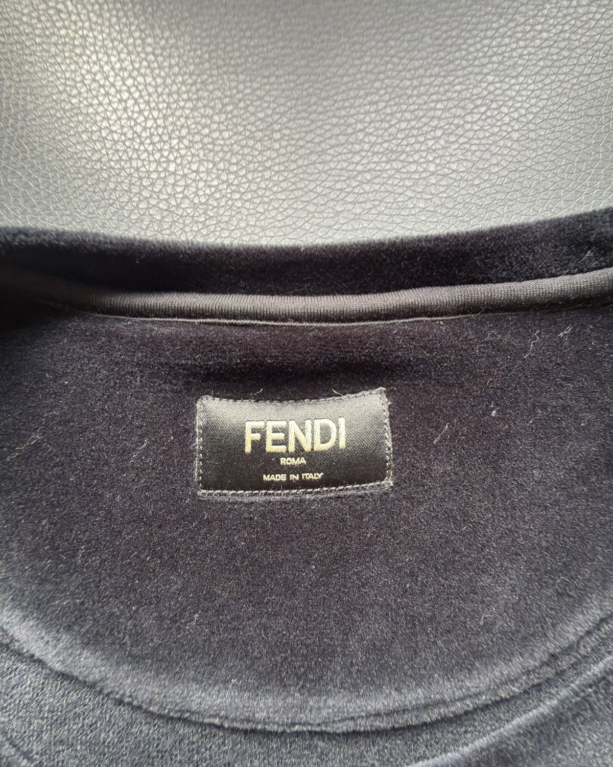 Fendi Fendi Roma FF Tape Sleeve T-Shirt Black XL Made in Italy Size US XL / EU 56 / 4 - 2 Thumbnail