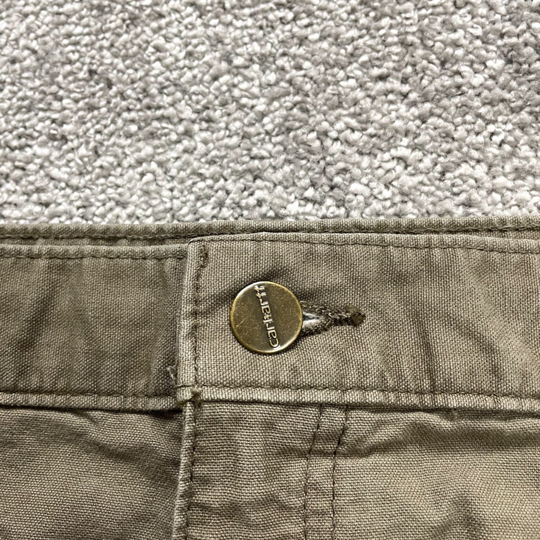 Carhartt Carhartt Carpenter Pants Mens 41x31 Green Straight Leg Cotton Workwear Outdoor Size US 41 - 3 Thumbnail