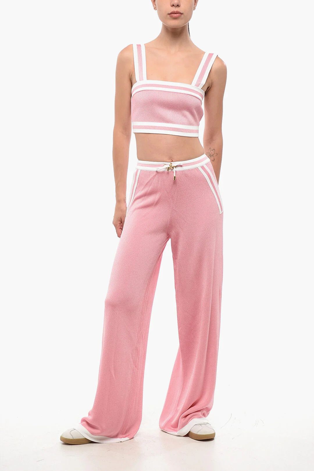Balmain og1mm0326 High-Waist Casual Pant in Pink Size 26" / US 2 / IT 38 - 4 Thumbnail