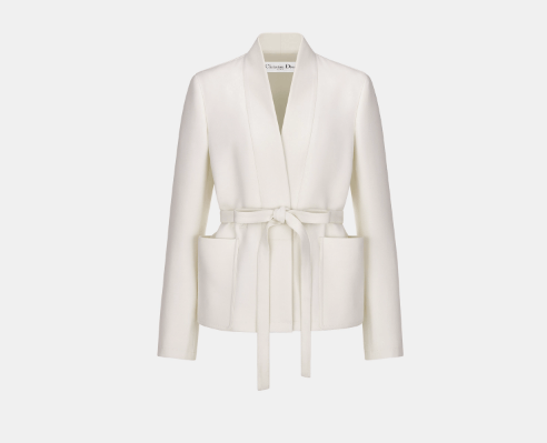 image of Dior O1Bcso1Str0524 Jacket In Ivory, Women's (Size Small)