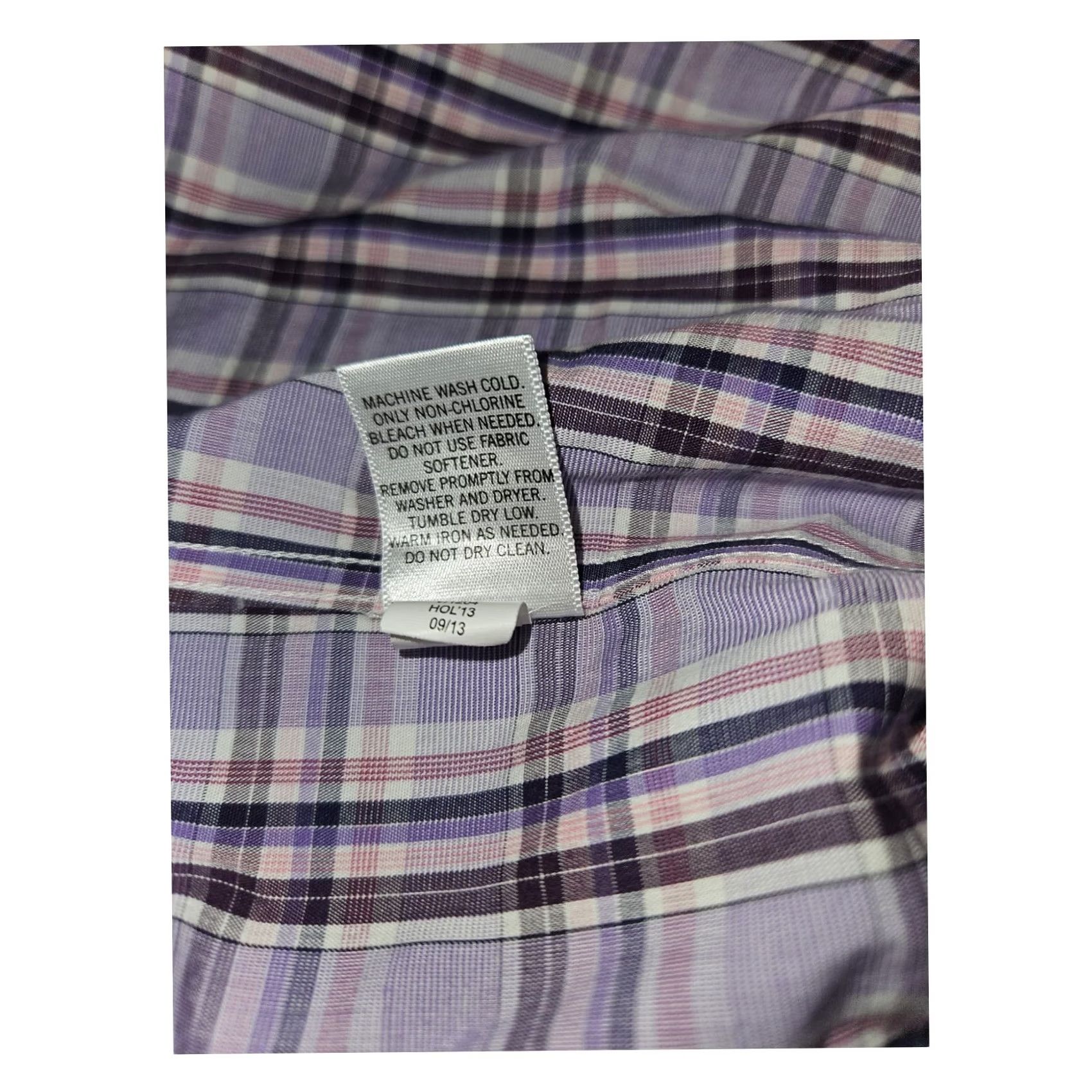 Banana Republic Banana Republic Button-Up Shirt Men's 34-35 Slim Fit Purple Plaid Preppy Shirt Size US S / EU 44-46 / 1 - 6 Thumbnail