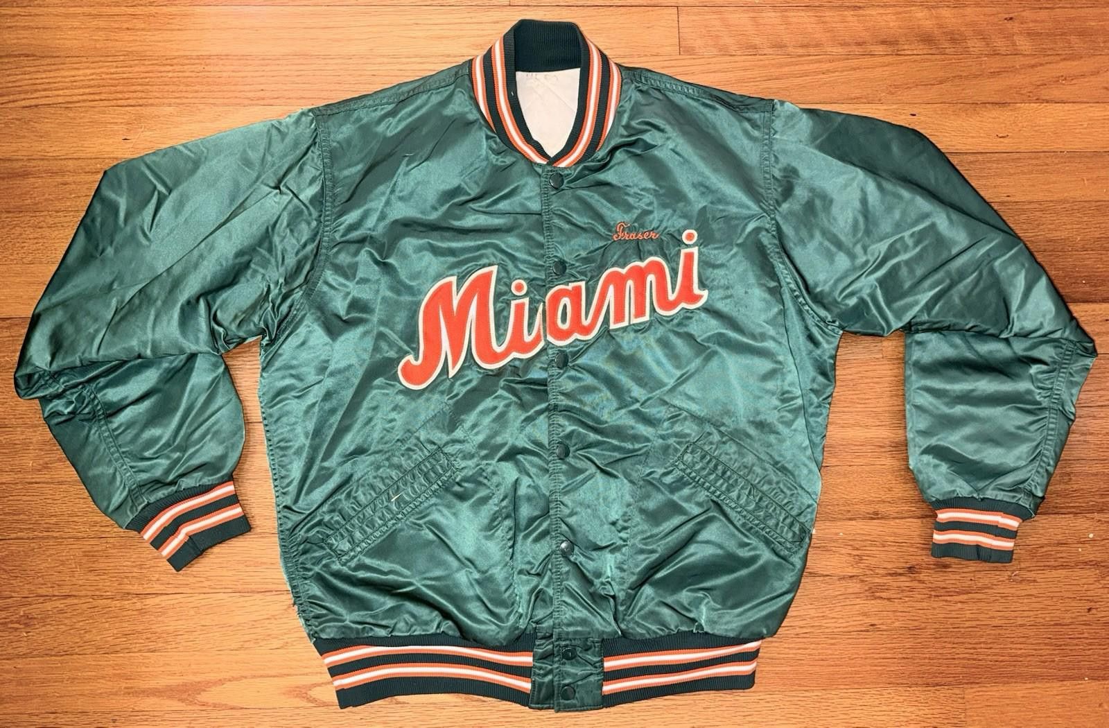 Starter Ron Fraser’s Miami Hurricane Starter Jacket L University VTG Size ONE SIZE - 3 Thumbnail