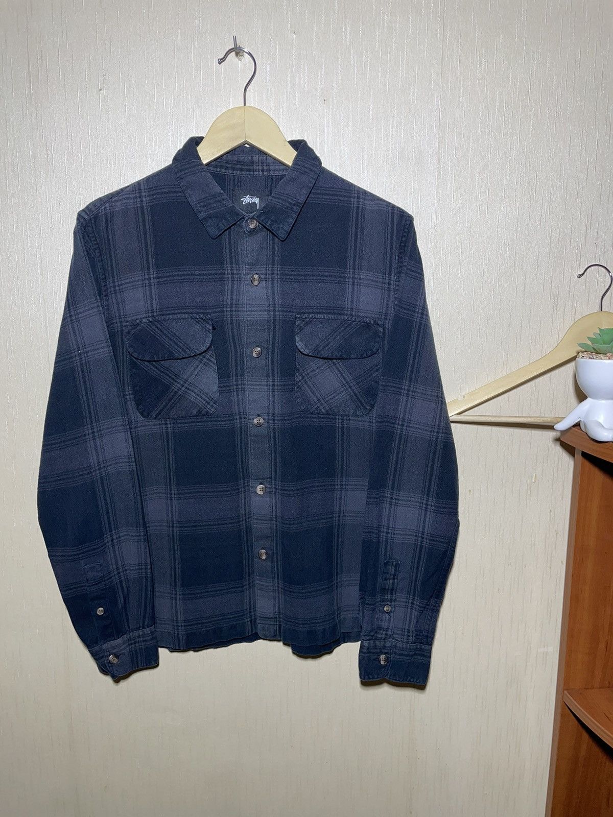 Stussy × Vintage Stussy flannel shirt Size US M / EU 48-50 / 2 - 1 Thumbnail