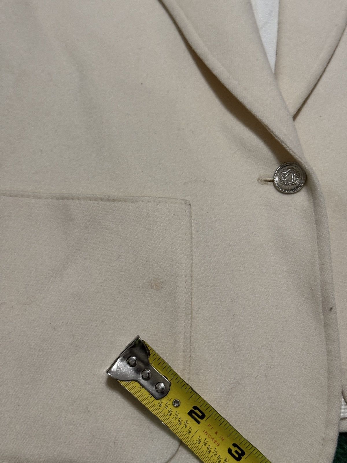 Pendleton Vintage Pendleton Wool Blazer Cream Crest Petite 14 Jacket Size XL / US 12-14 / IT 48-50 - 12 Thumbnail