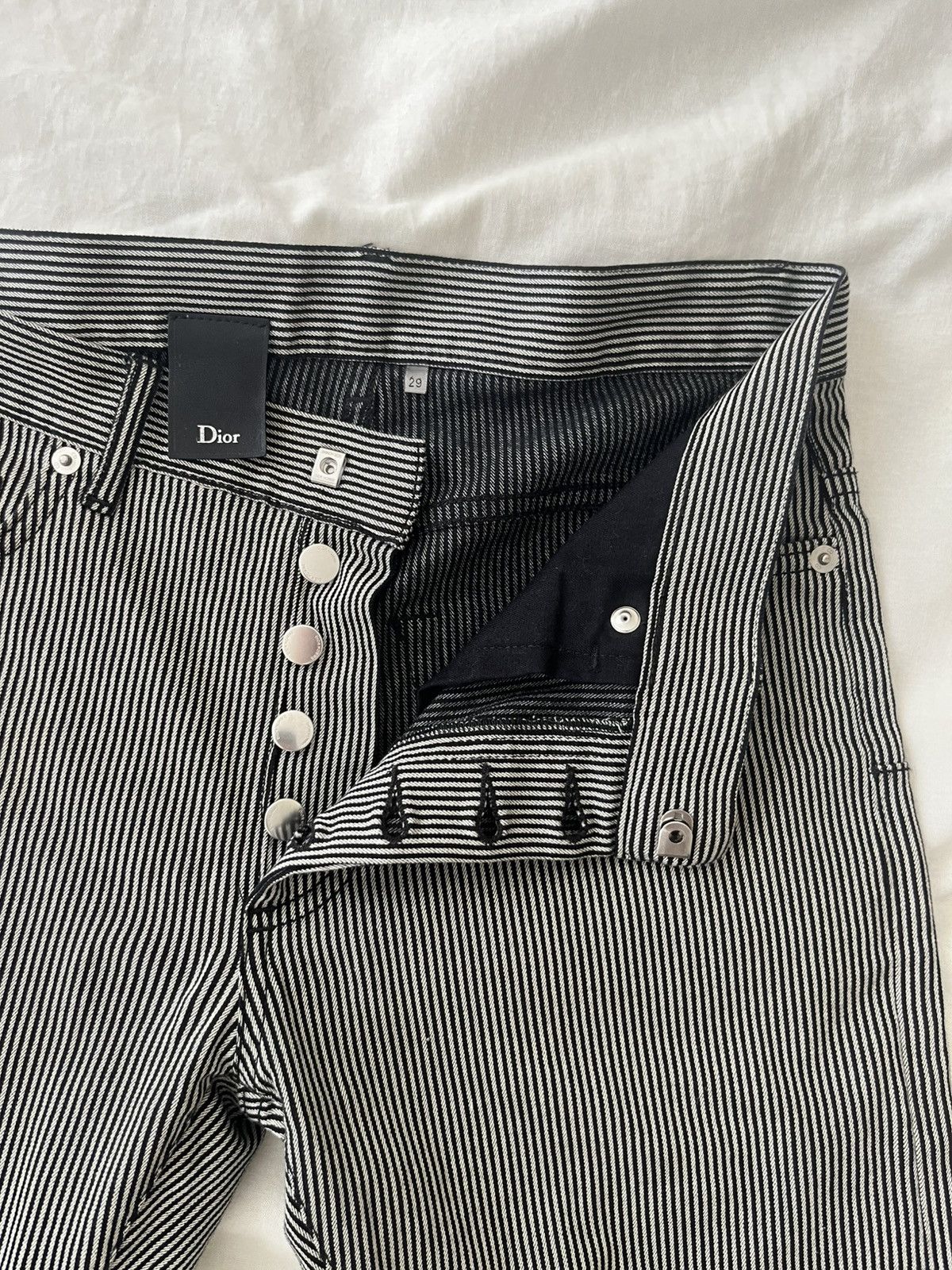 Dior DIOR HOMME PINSTRIPE PANTS Size US 29 - 1 Thumbnail
