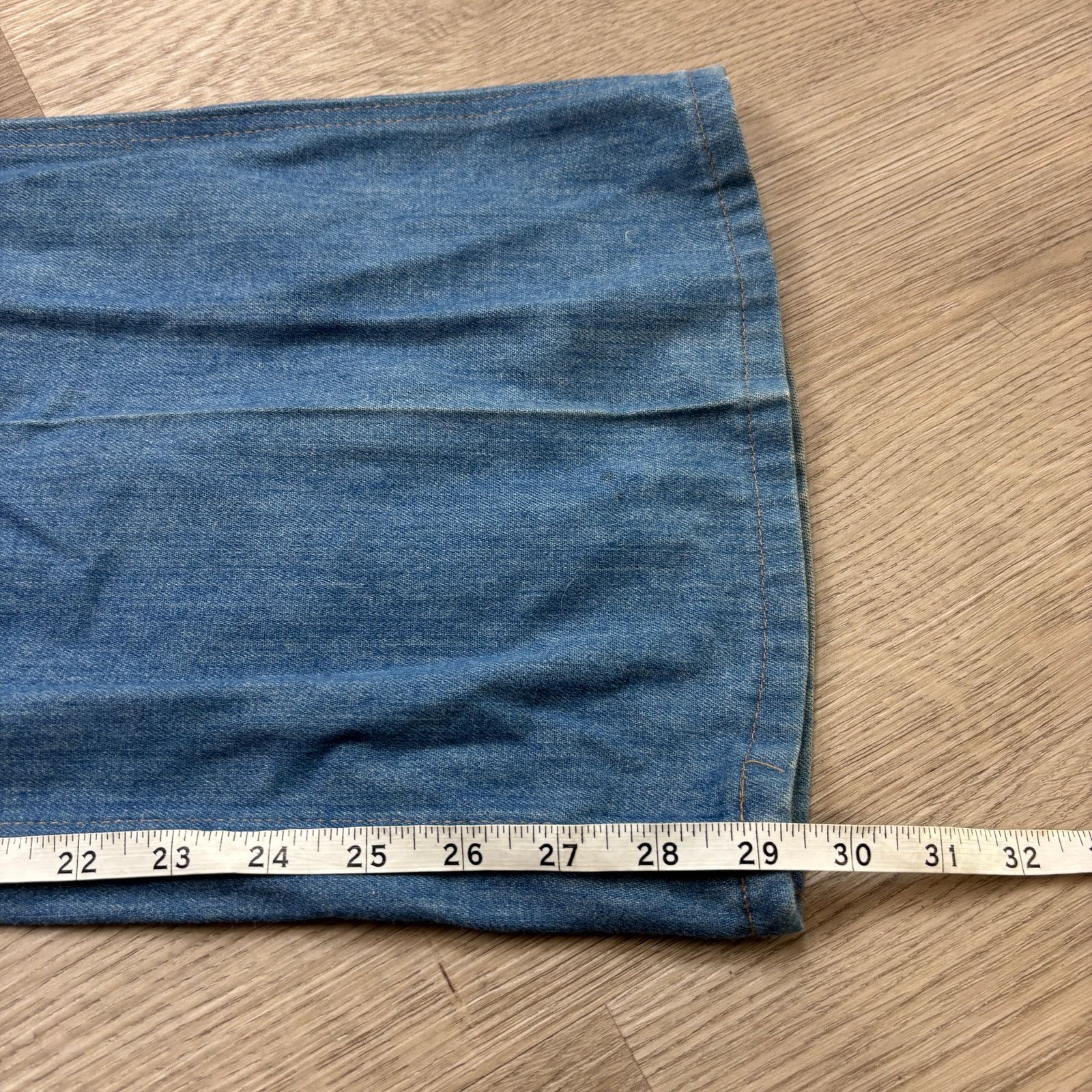 Levi's × Vintage VTG 70s Levi's Orange Tab Talon Flare Bell Bottoms 38x29 Size US 38 / EU 54 - 7 Thumbnail