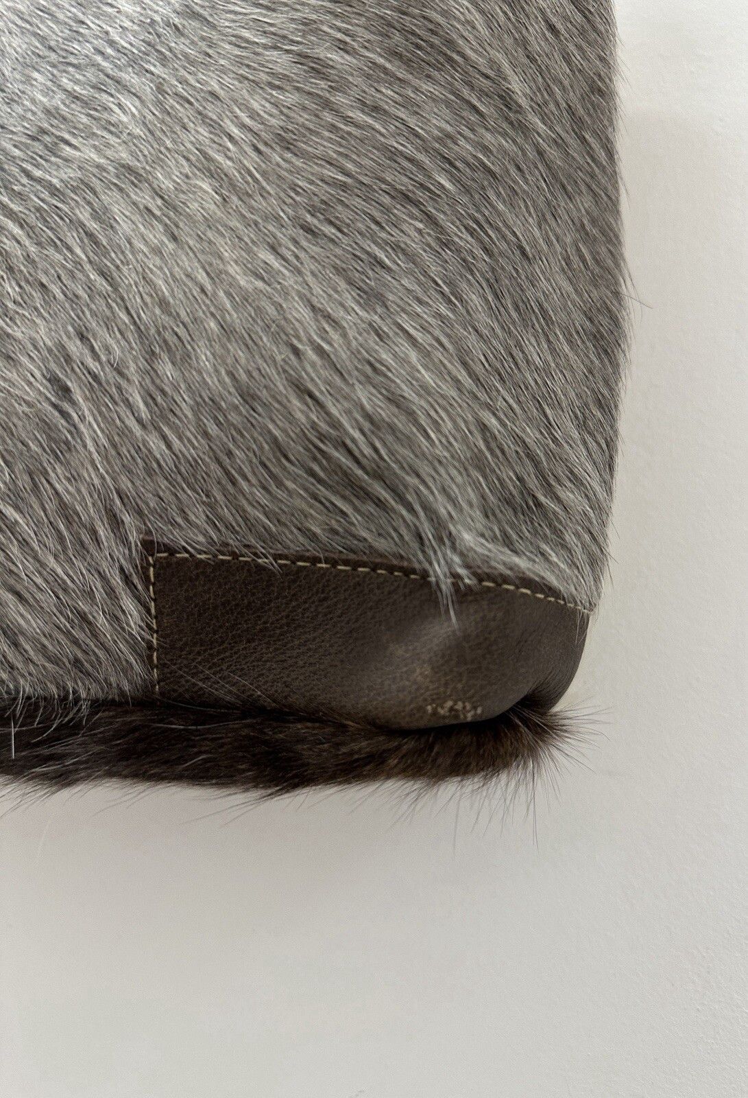 Handmade Hand Made Leather Bag Hair Fur Swag y2k Size ONE SIZE - 7 Thumbnail