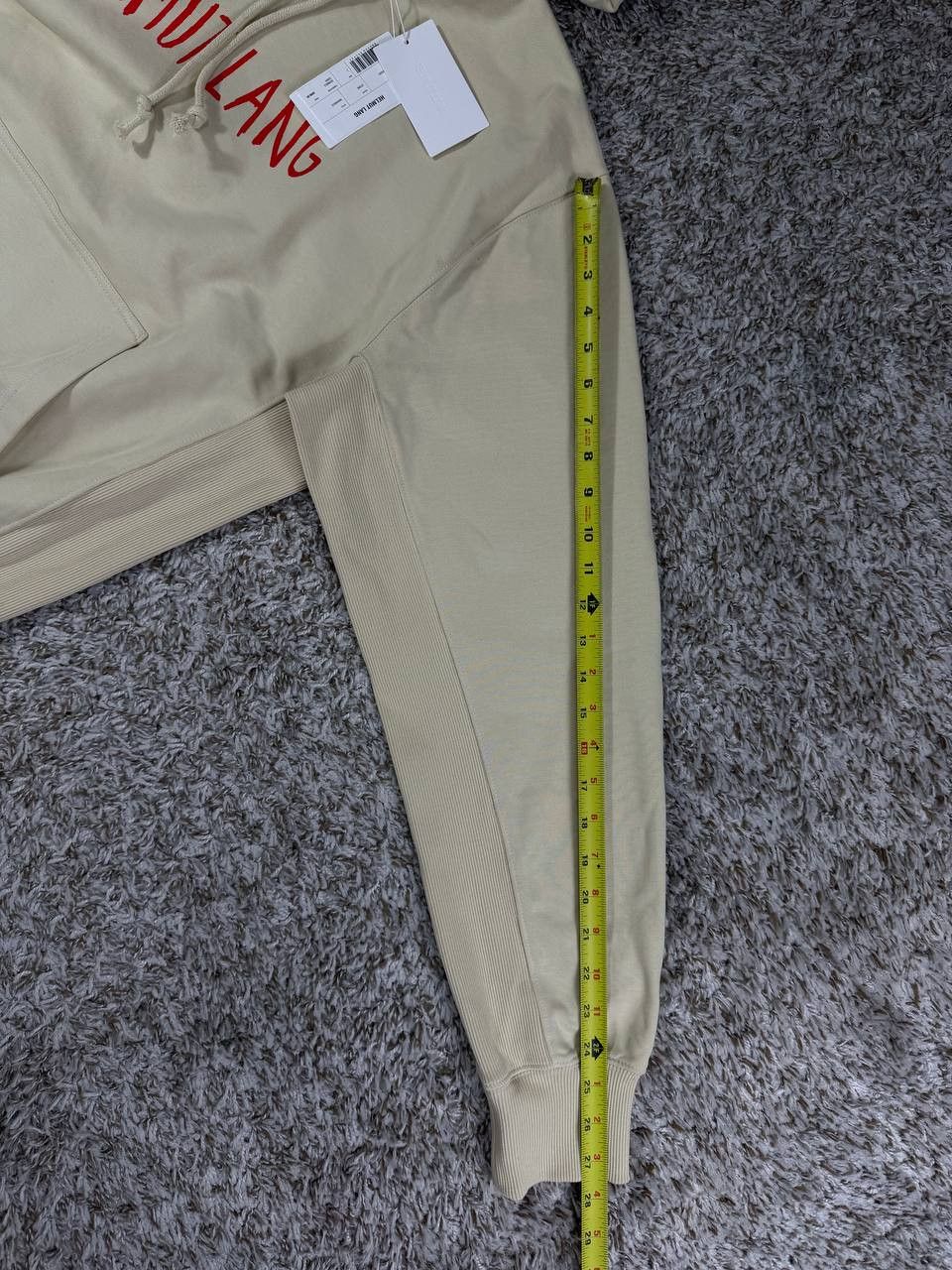 Helmut Lang NWT Helmut Lang Scribble Logo Hoodie 'Stone' Size US L / EU 52-54 / 3 - 8 Thumbnail