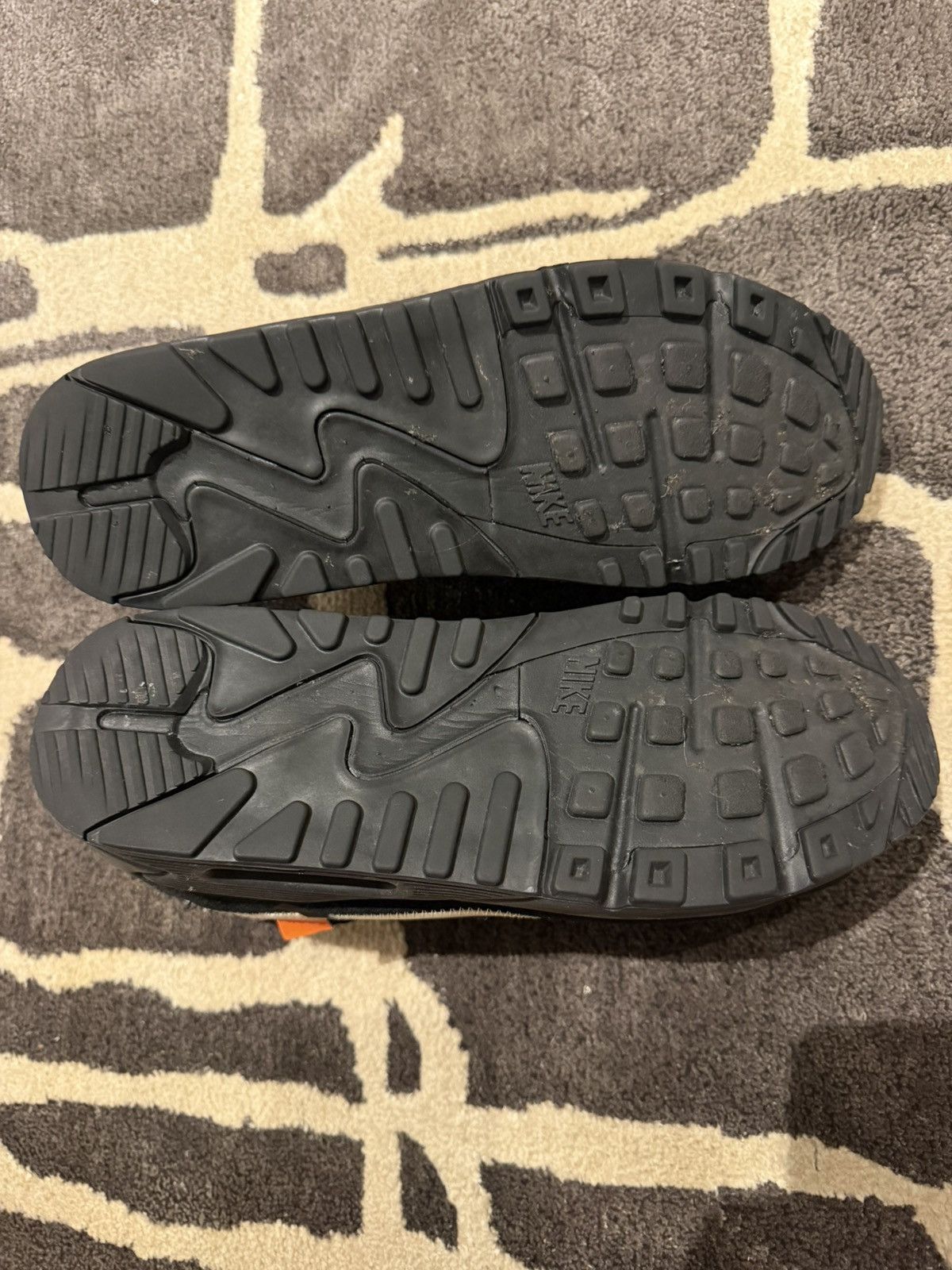 Off-White Nike Air Max 90 x Off-White Black Sneakers Size US 7 / EU 40 - 7 Thumbnail