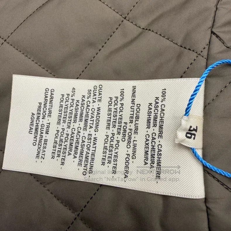 Hermes Hermes Elephant gray cashmere zippered cotton-padded jacke Size XS / US 0-2 / IT 36-38 - 4 Thumbnail