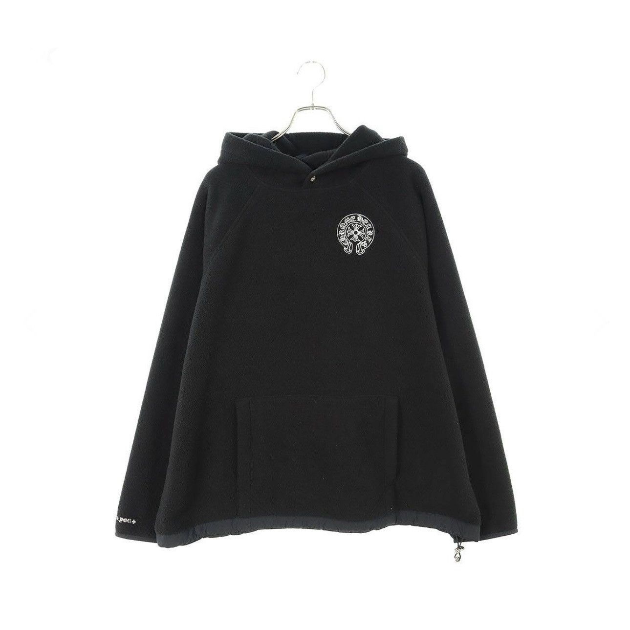 image of Chrome Hearts Polar Fleece Hoodie in Black, Men's (Size 2XL)